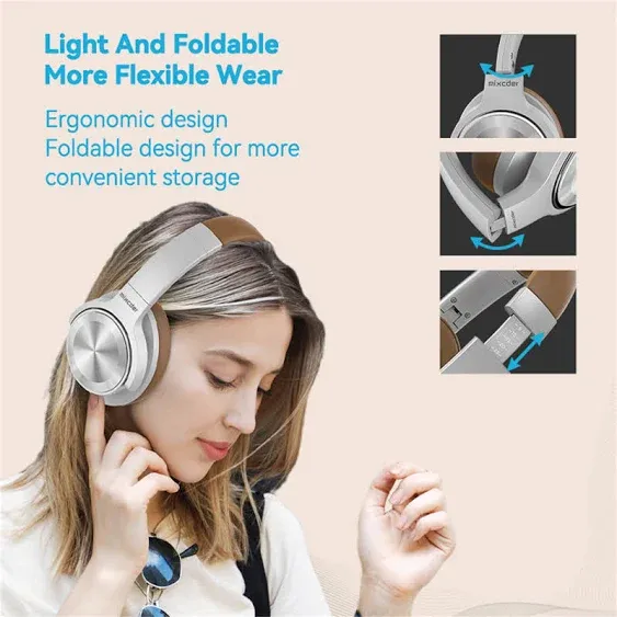 Mixcder E9 Active Noise Cancelling Wireless Bluetooth Headphones