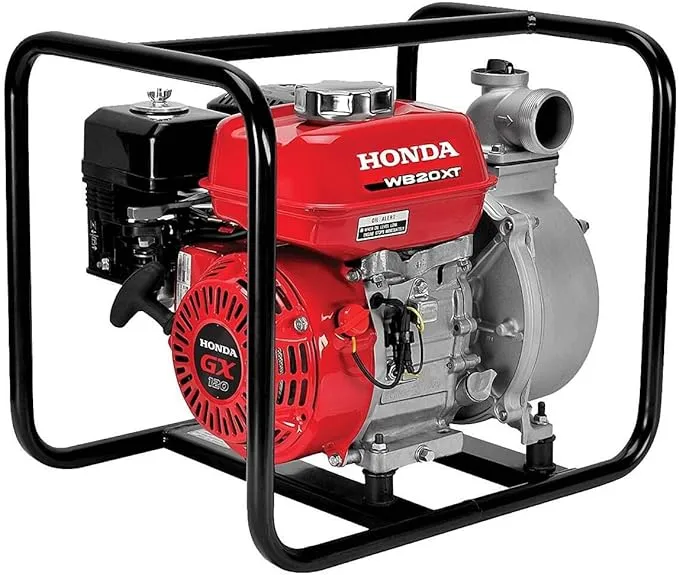 Honda - General Purpose 2-Inch Centrifugal Water Pump with GX12 118cc Series Commercial Grade Engine and 164 GPM Capacity - WB20XT4A