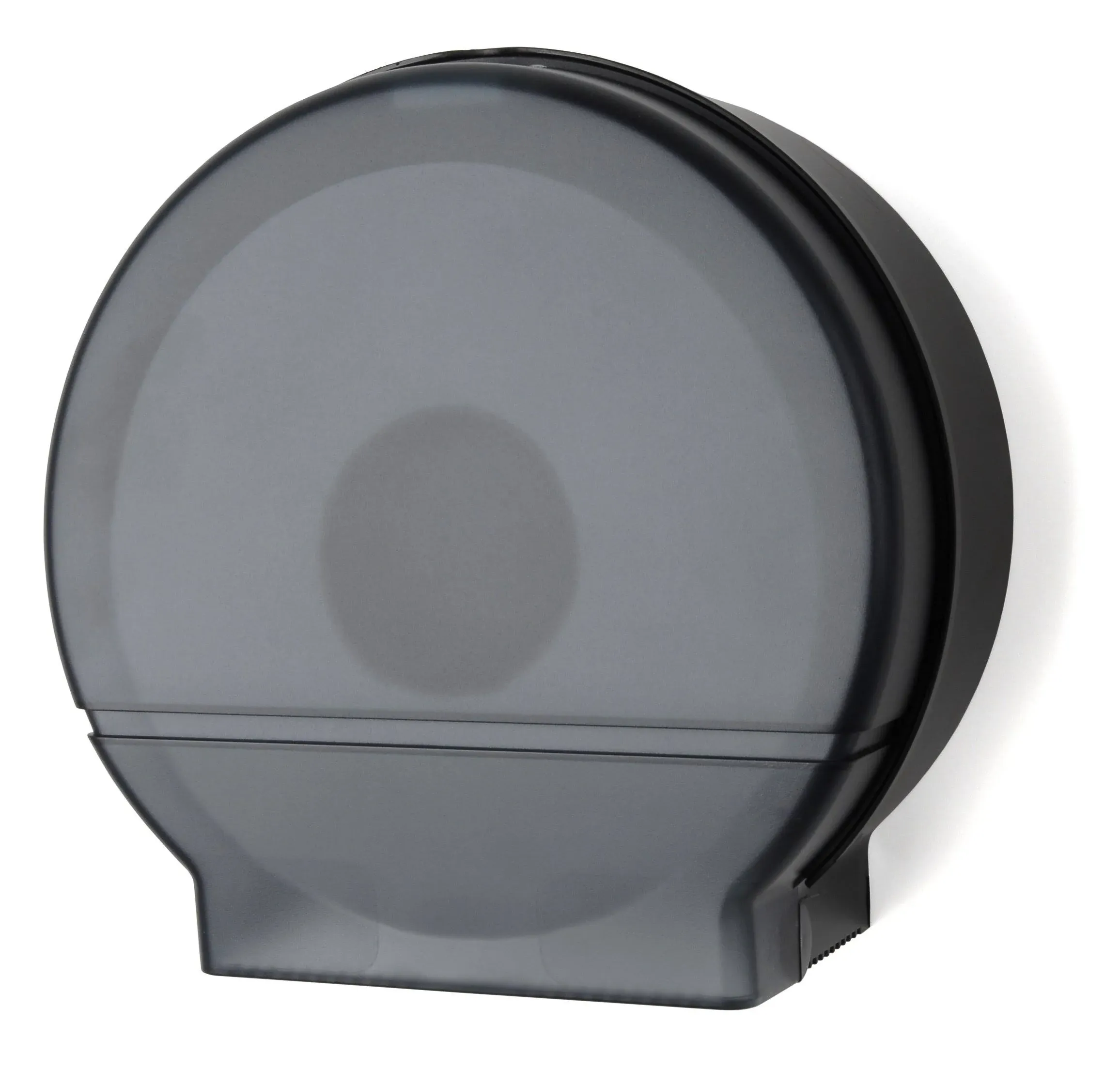 Palmer Fixture RD0026-02F Single Roll Jumbo Tissue Dispenser with Core Adaptor, Black Translucent