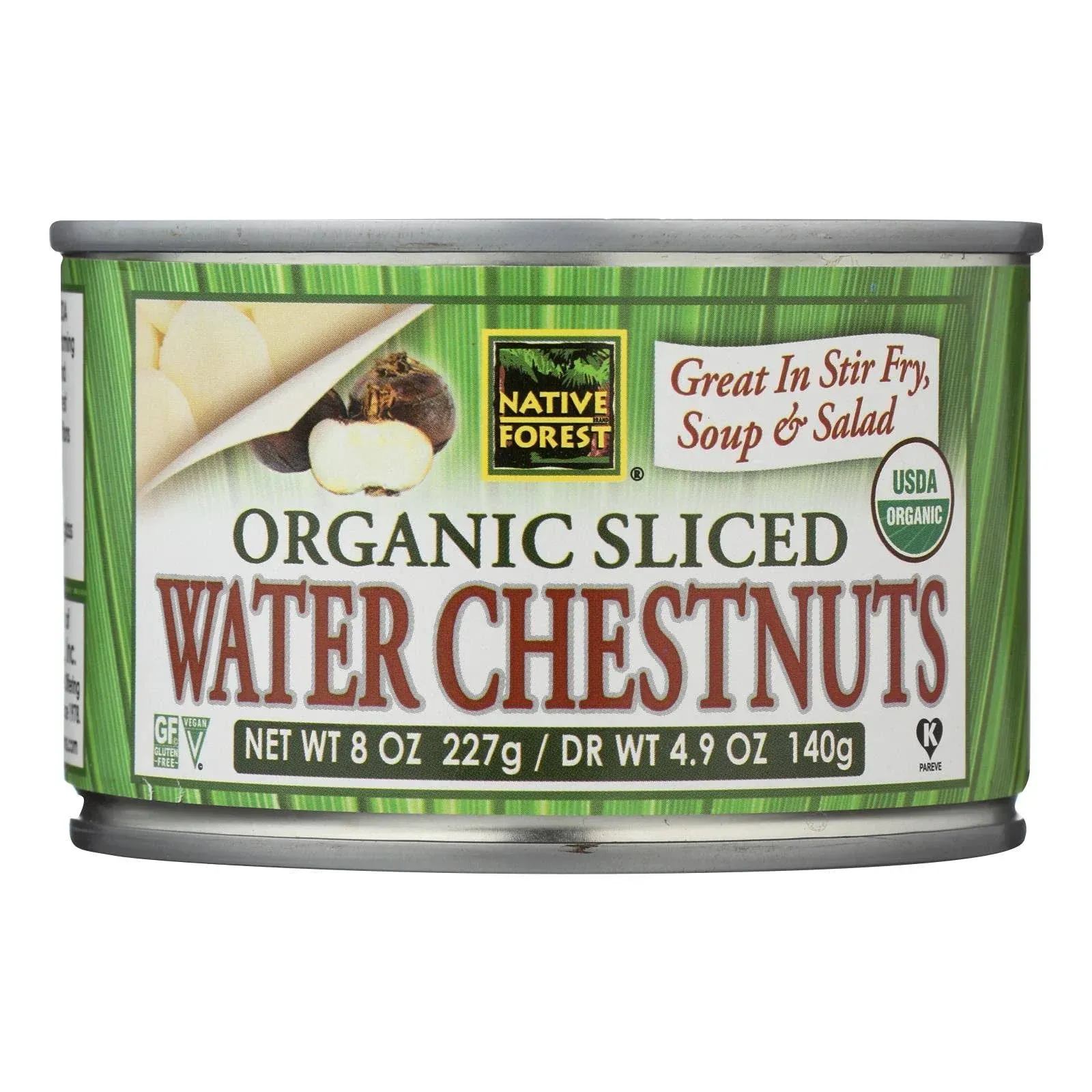 Native Forest Organic Sliced Water Chestnuts