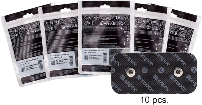 Compex Easy Snap Electrodes 2in X 4in for Edge