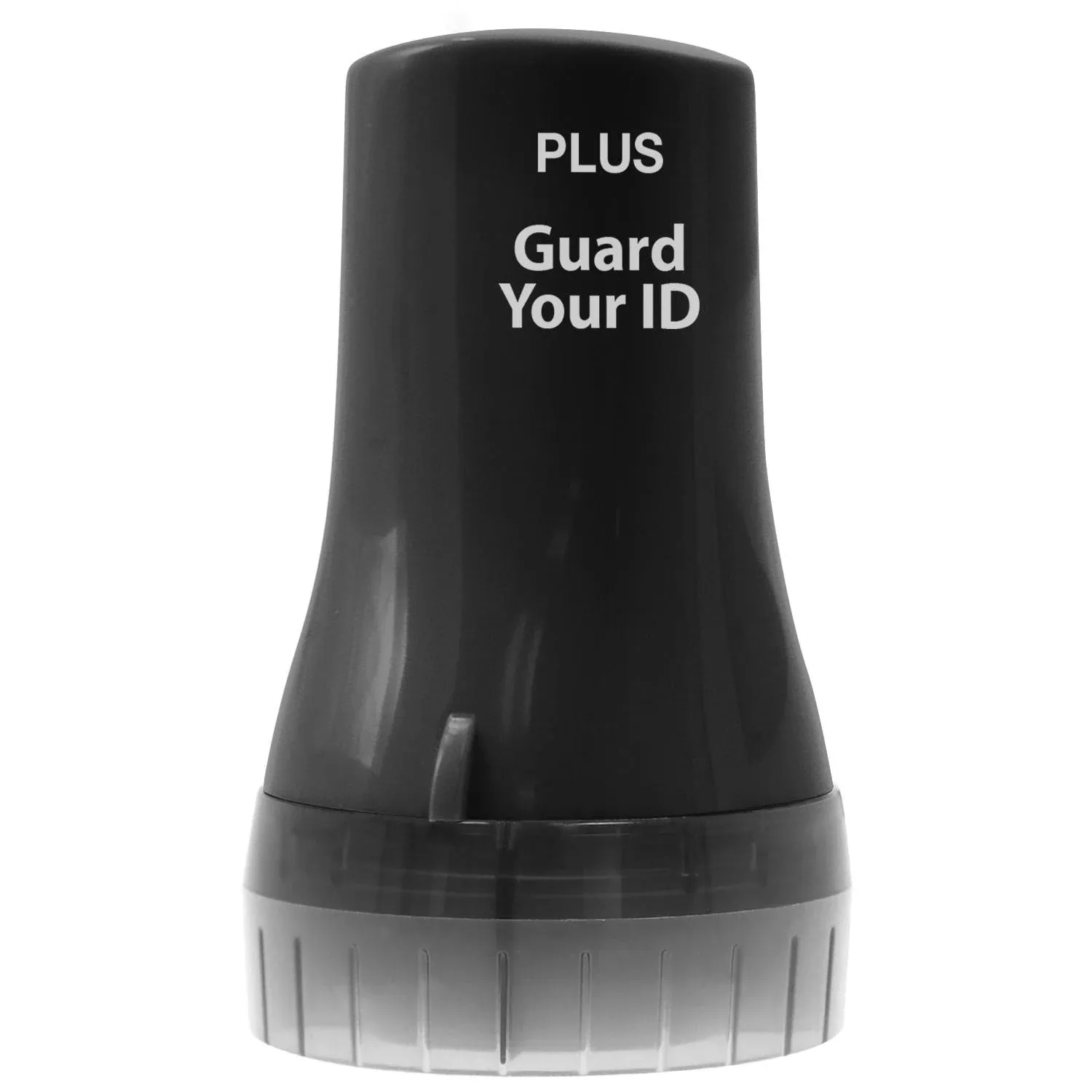 Guard Your ID Wide Advanced Roller 2.0 Identity Theft Prevention Security Stamp Black