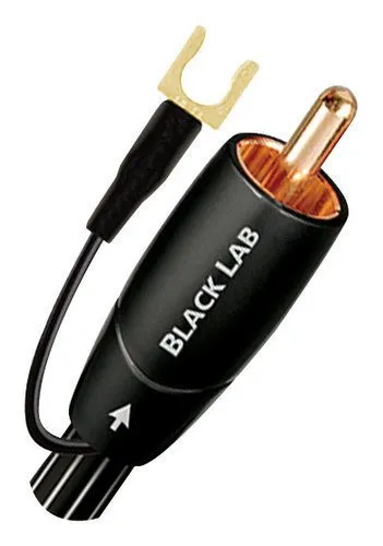 "AudioQuest - Black Lab 9.8' In-Wall Subwoofer Cable - Black/White"