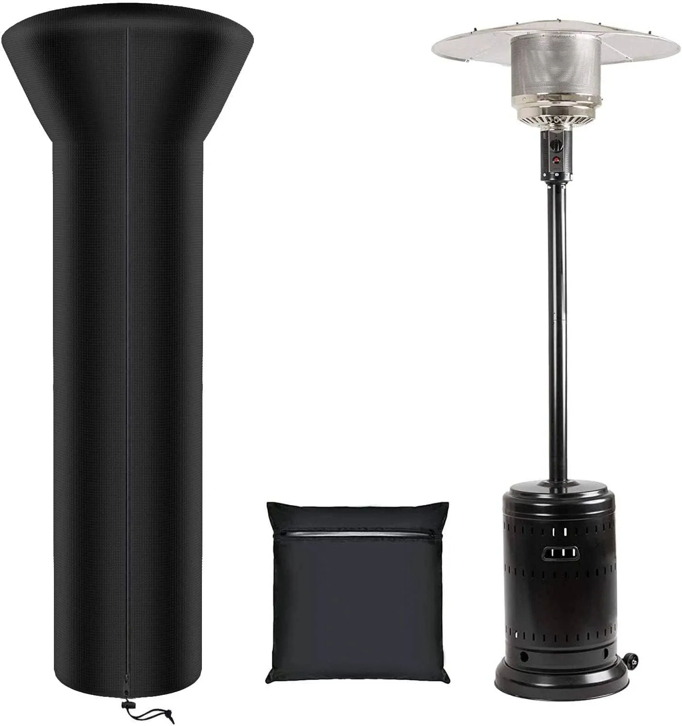 SIRUITON Patio Heater Covers with Zipper and Air Vent,Waterproof,Dustproof,Wind-Resistant,UV-Resistant,Snow-Resistant