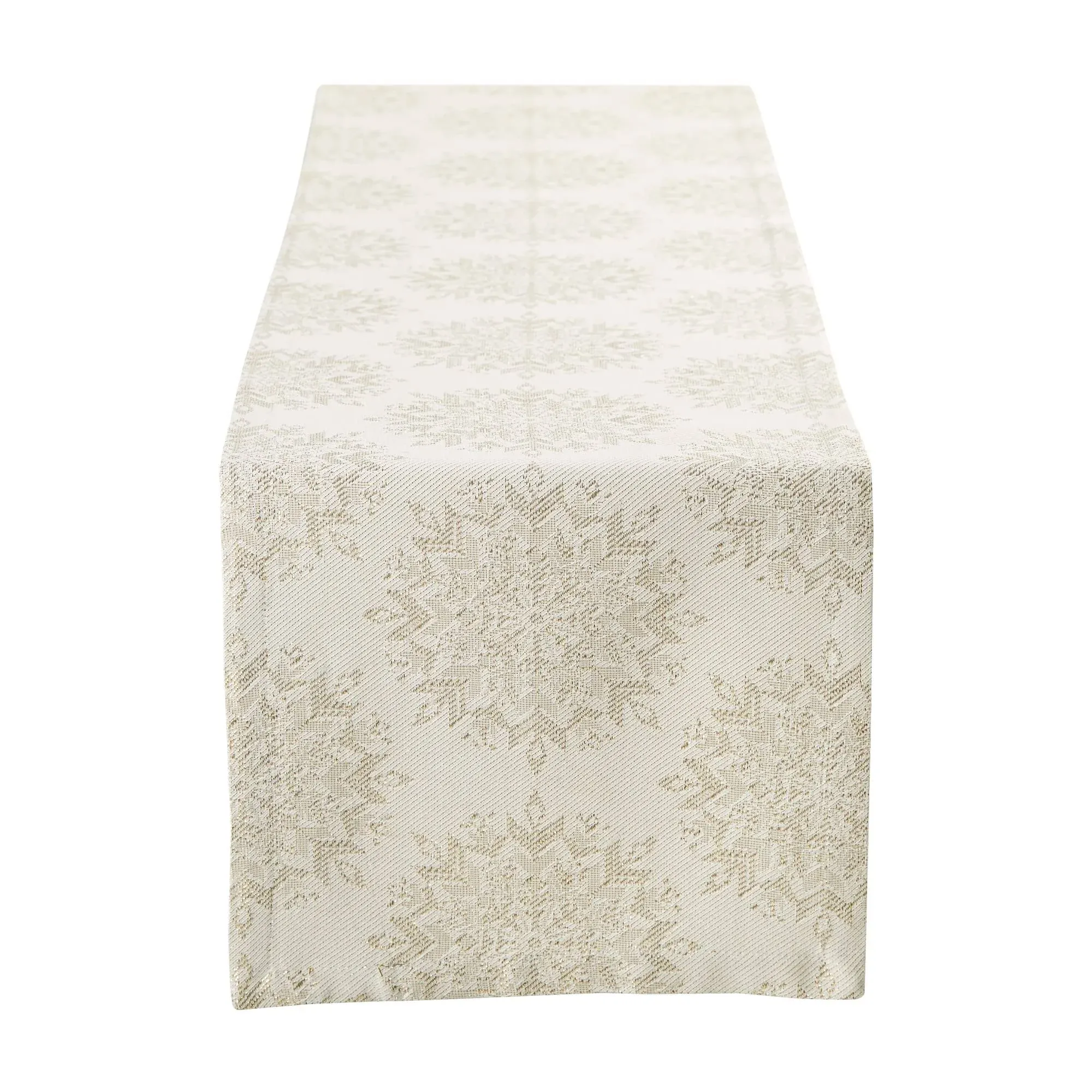 DII Winter Sparkle Jacquard Table Runner