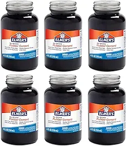 Elmer's Rubber Cement, No-Wrinkle, 8 Ounces