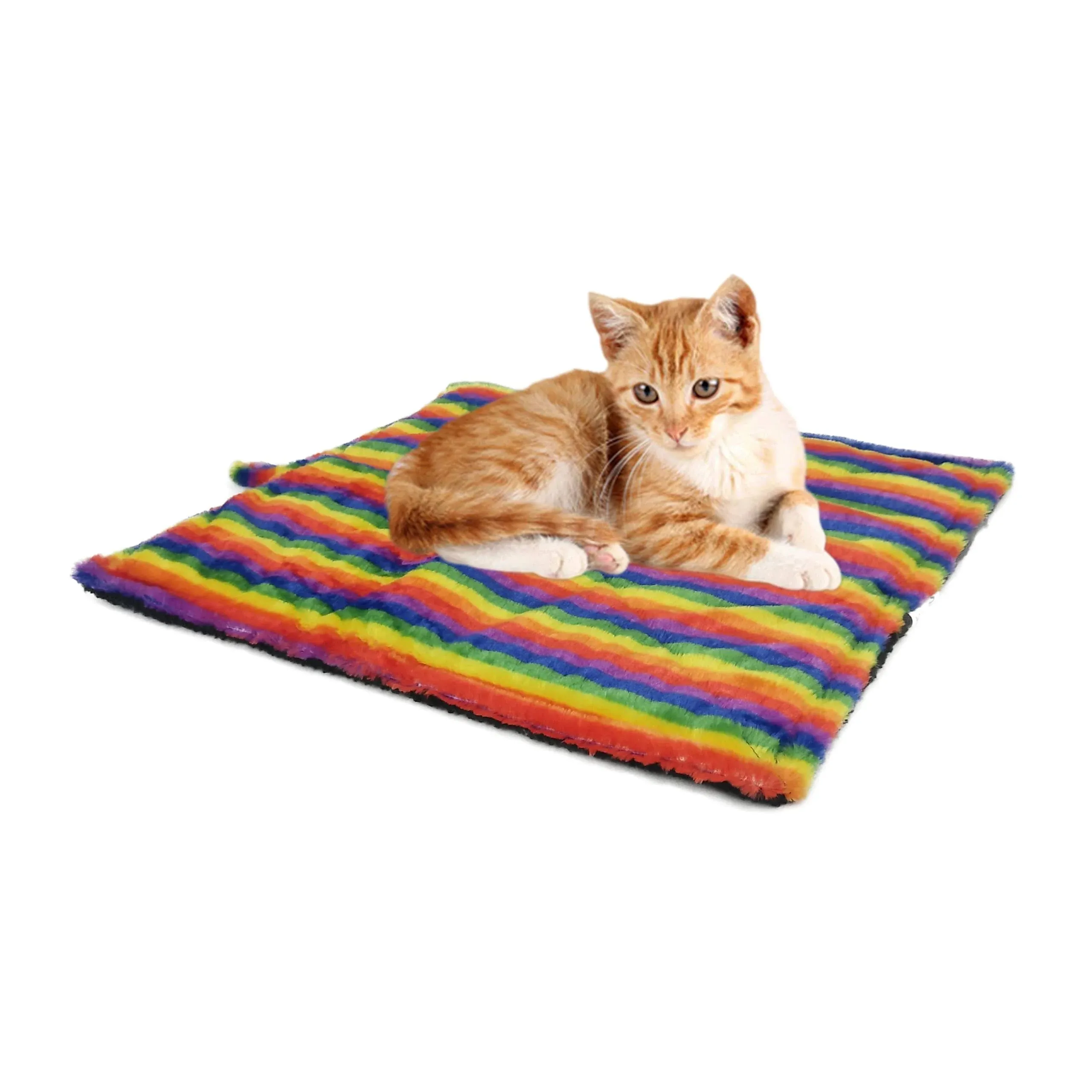 Pet Self Healing Thermal Cat Mat Napping Pad, Rainbow