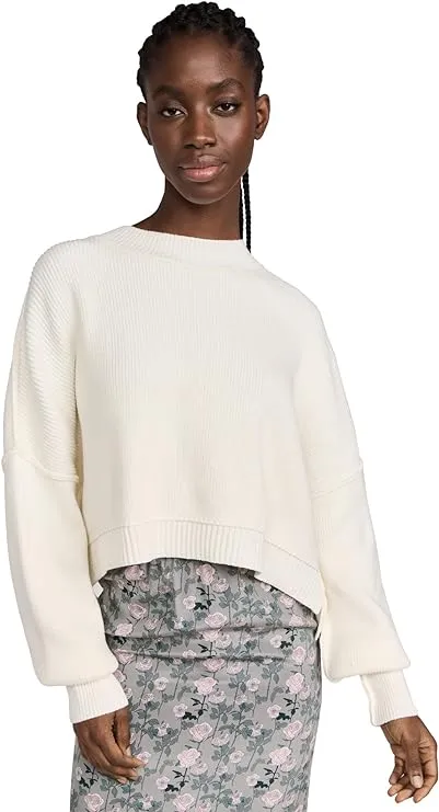 Free People Easy Street Crop Pullover - Moonglow L