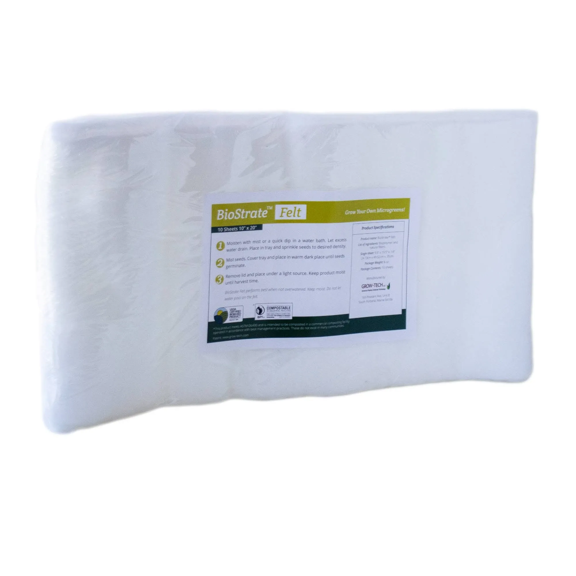 BioStrate 160 GSM - Felt Hydroponic Growing Pads