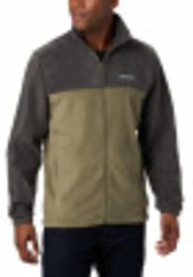 Columbia Men's Steens Mountain 2.0 Full Zip Fleece Jacket - Shark, Stone Green