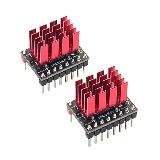 BIGTREETECH TMC5160T Pro V1.0 Stepper Motor Drivers with Heatsink Ultra Silent Driver Support 56V 3A High Speed/Voltage Printing SPI SD Mode for Octopus Pro/Manta M8P/SKR 3 CoreXY/I3 3D Printer 2Pcs