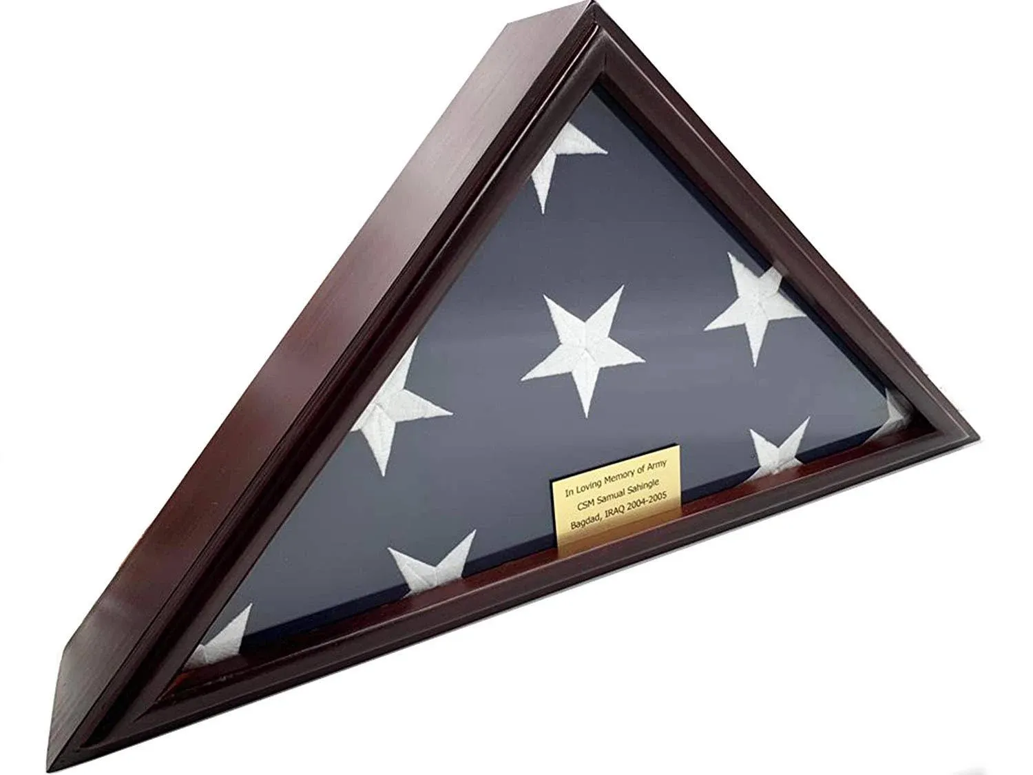 DECOMIL Flag Display Case for American Veteran Burial Flag