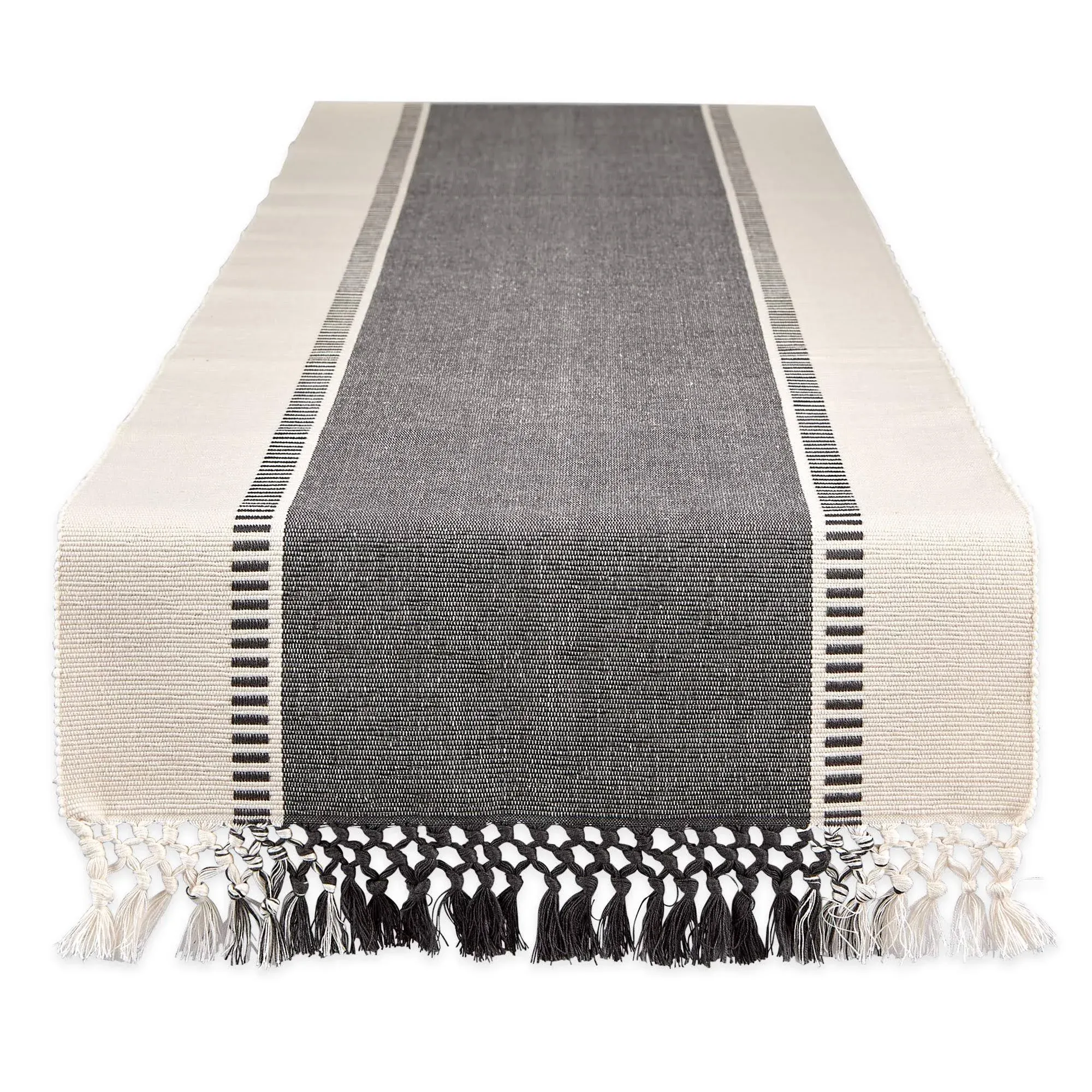 DII Mineral Dobby Stripe Table Runner 13x108