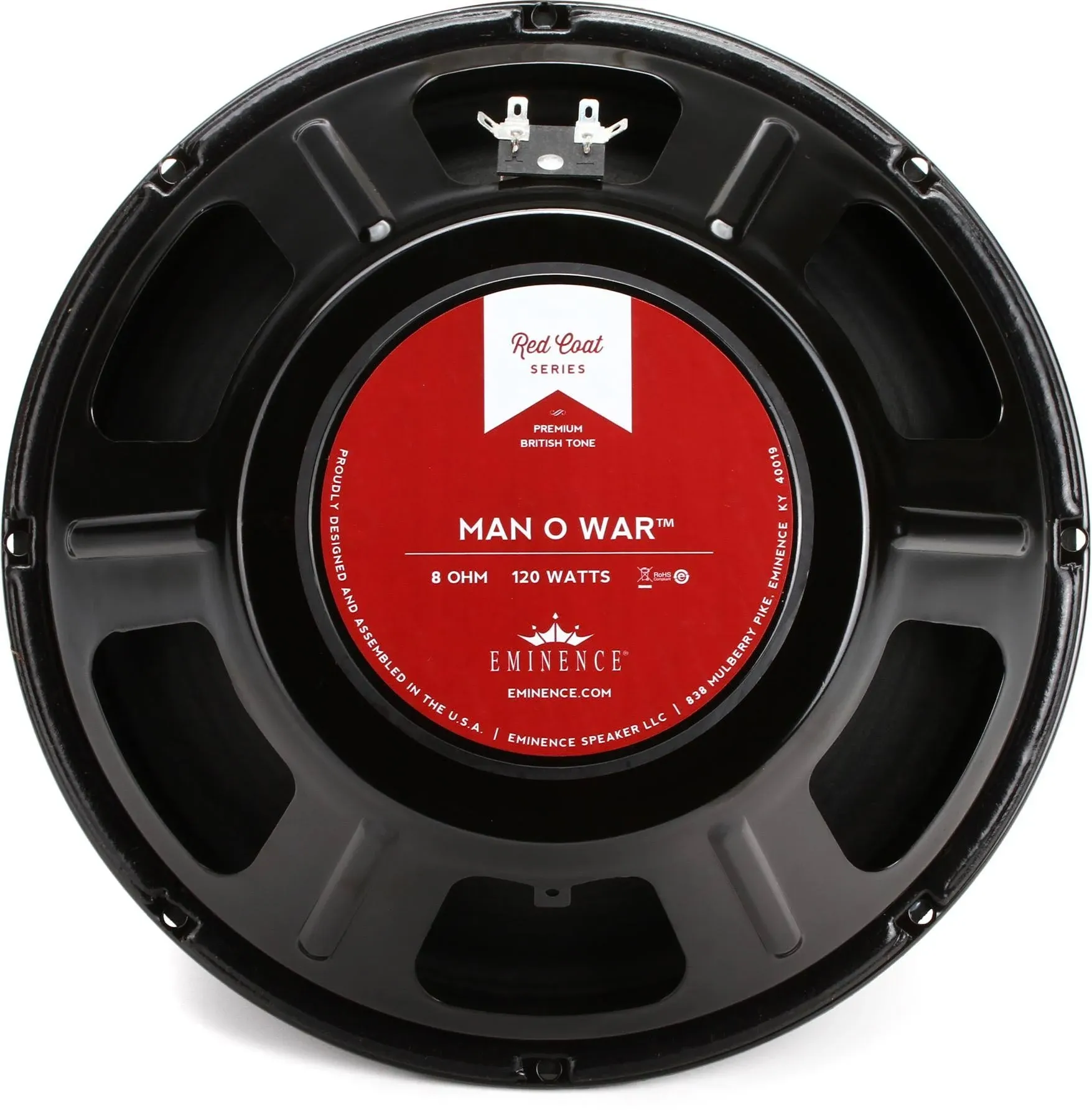 Eminence Redcoat Man-O-War 12" 120-Watt 8 Ohm Replacement Speaker | Reverb