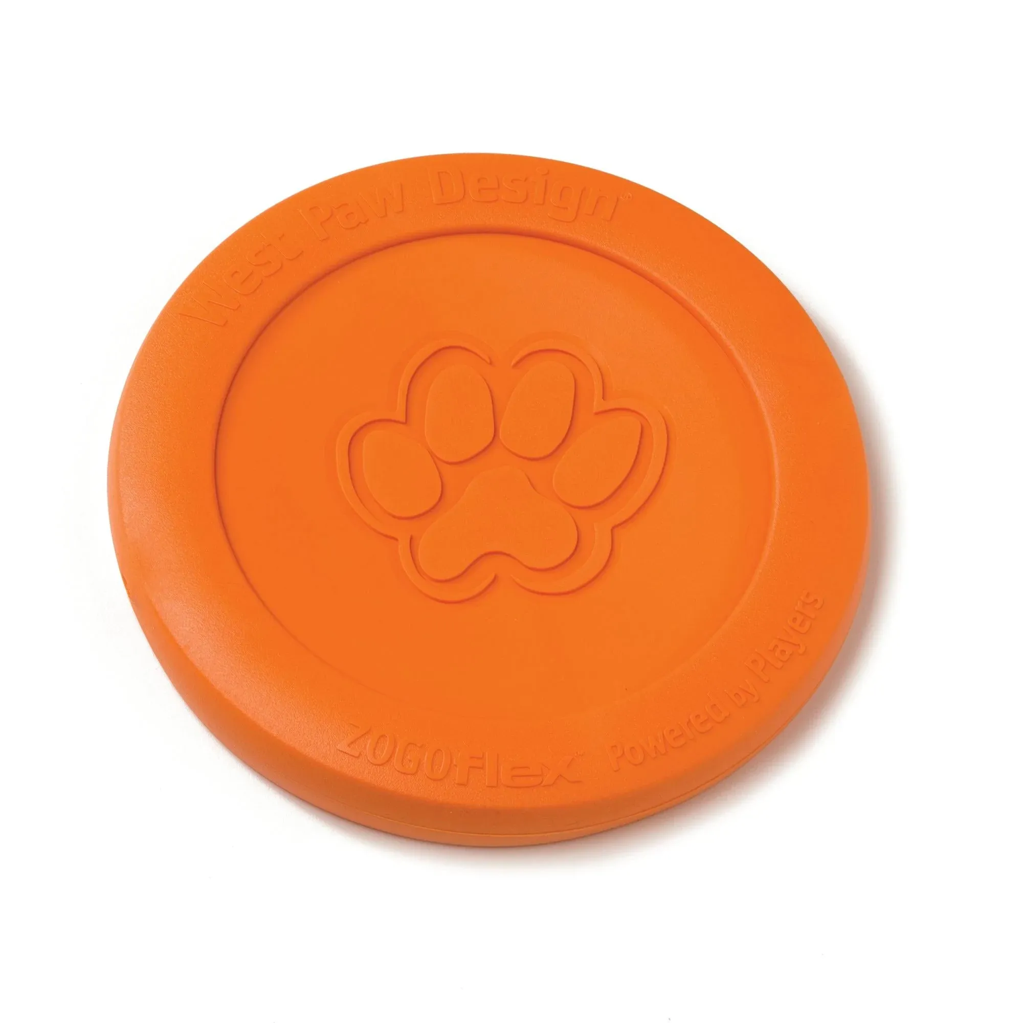 West Paw Zisc Dog Toy Tangerine