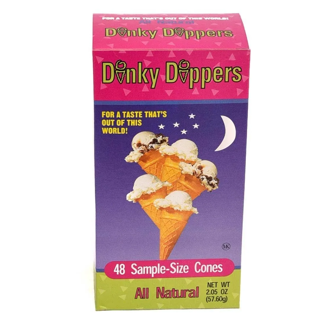 Dinky Dippers Miniature Ice Cream Cones Mini Child-Size 48ct, 1.95 Ounce  