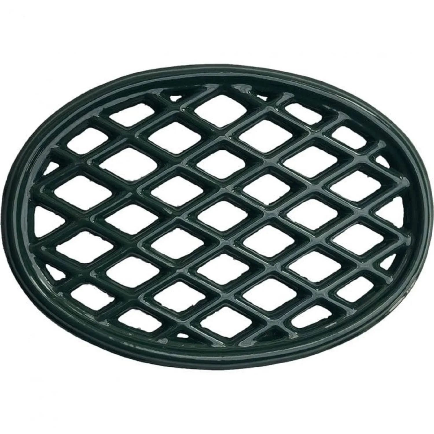 John Wright Cast Iron Lattice Trivet - Forest Green