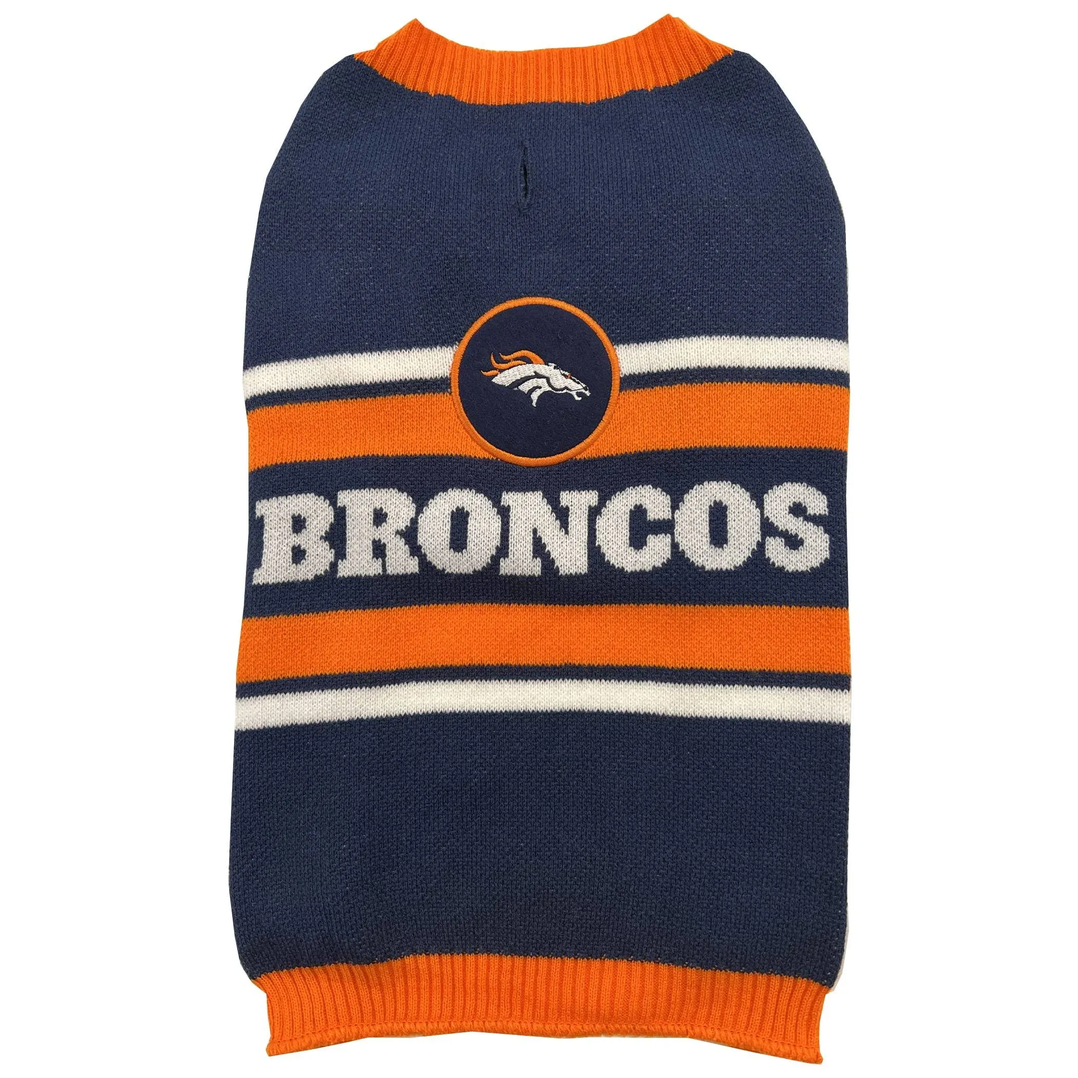 Pets First Denver Broncos Pet Dog Sweater, Size: Large | PetSmart