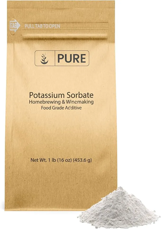 Pure Original Ingredients Potassium Sorbate (1 lb) Homebrewing & Winemaking, Food Grade Additive & Preservative