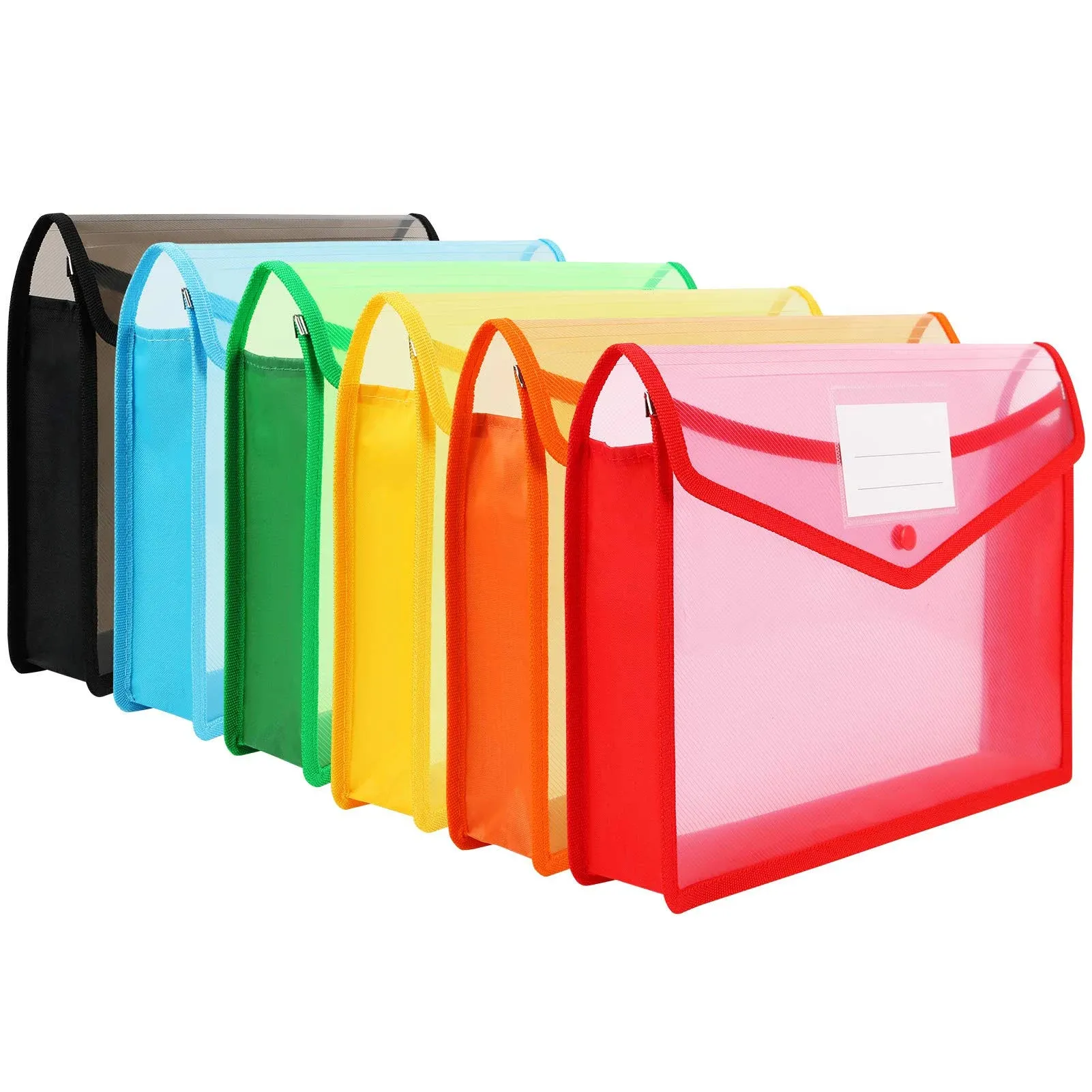 Plastic File Folder Poly Envelopes Expanding File Wallet Document Folder with 