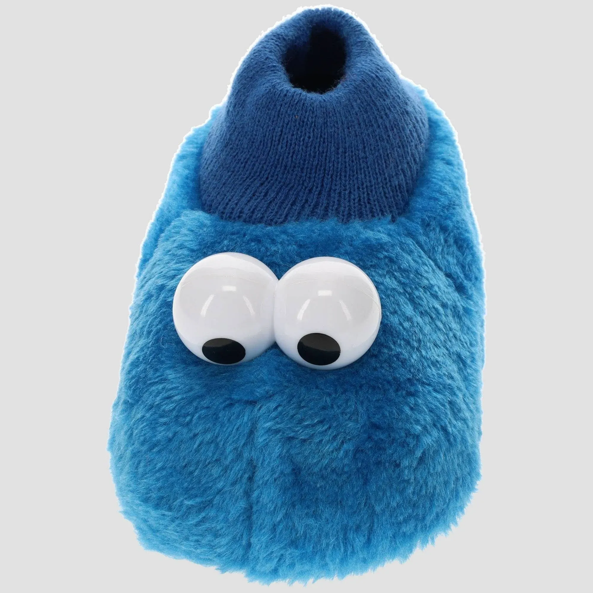 Sesame Street Cookie Monster Sock Top Slippers Puppets Xs Size 3-4, Kids Unisex, Blue