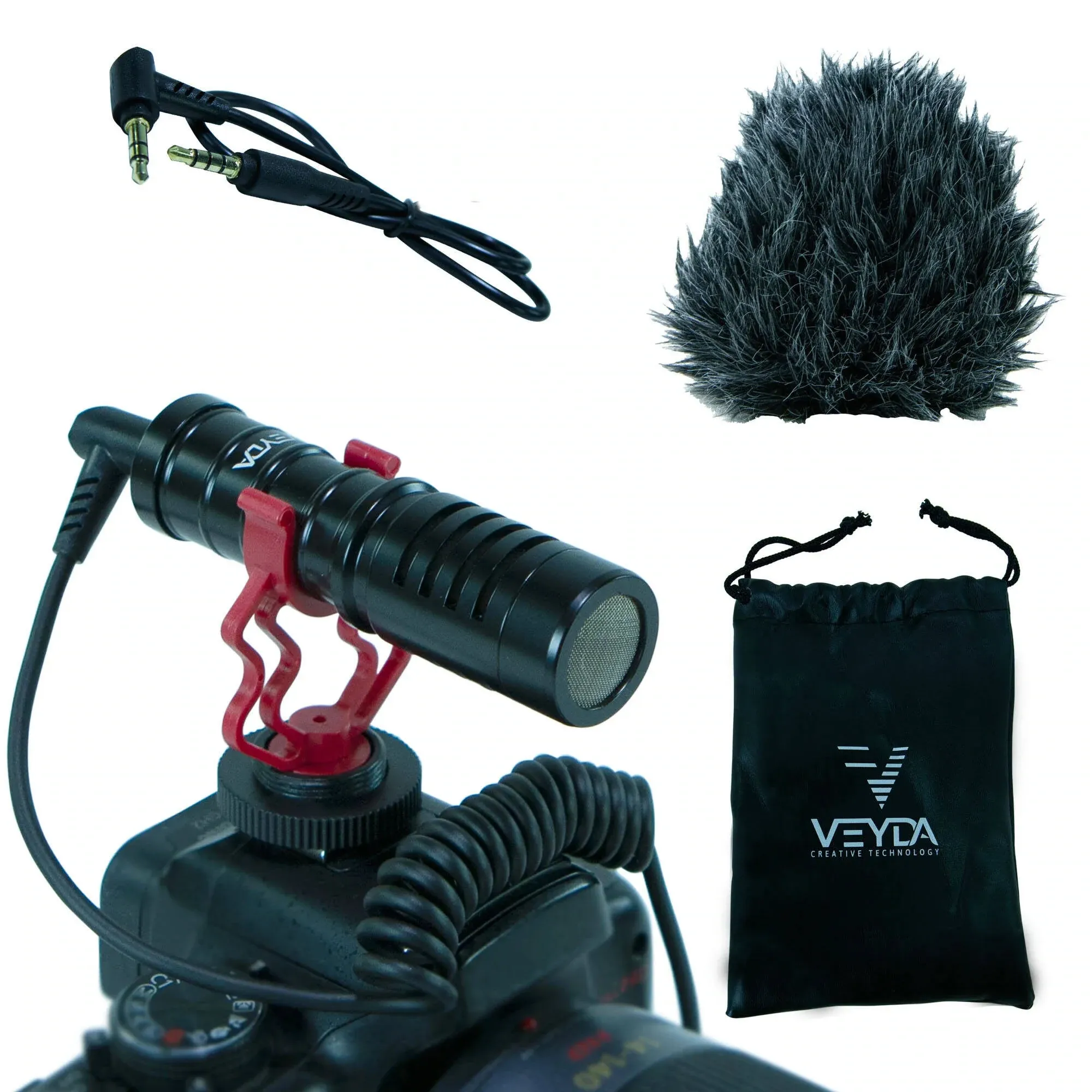 Veyda VD-SG1 Compact Cardioid Shotgun Microphone for Smartphones and