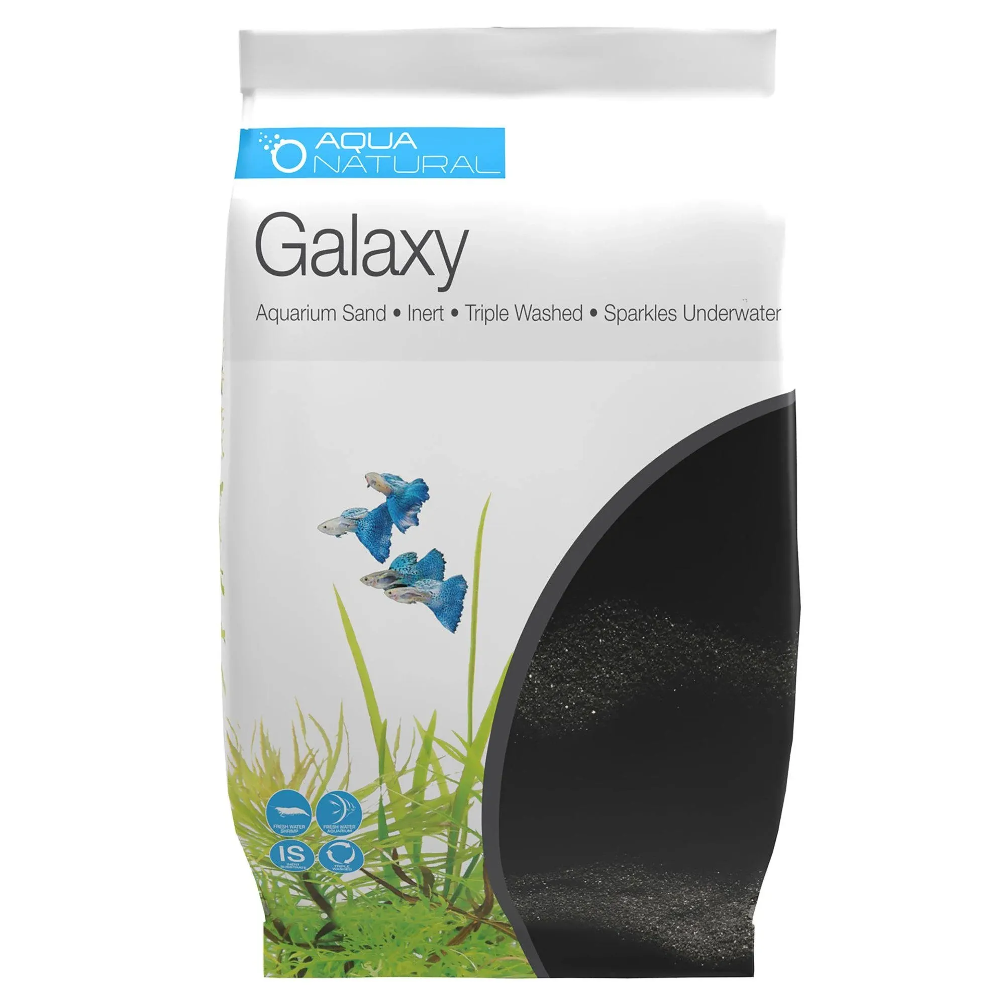 Aqua Natural Aquarium Sand - Galaxy Black