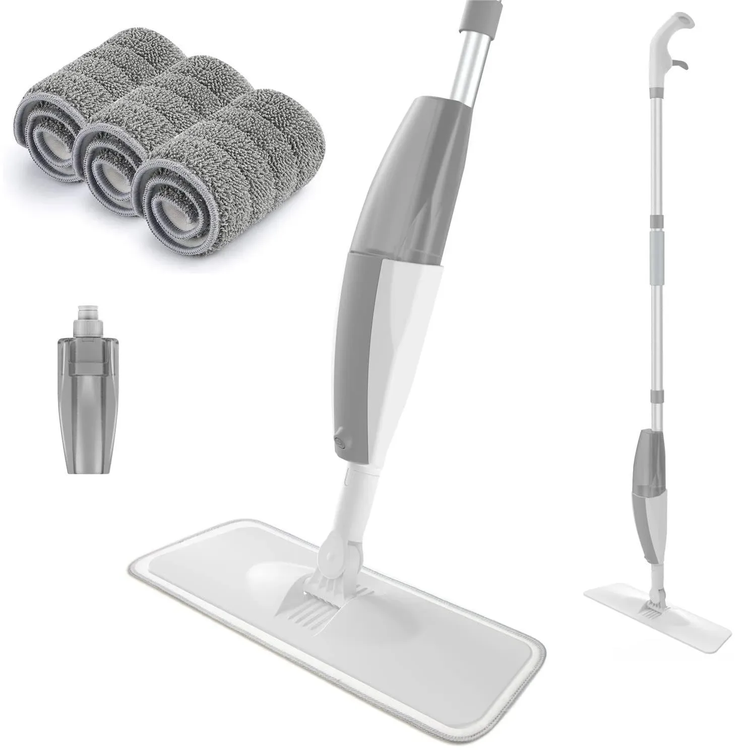 Spray Mop for Floor Cleaning, LINKPAL Floor Mop with a Refillable Bottle and 3 W