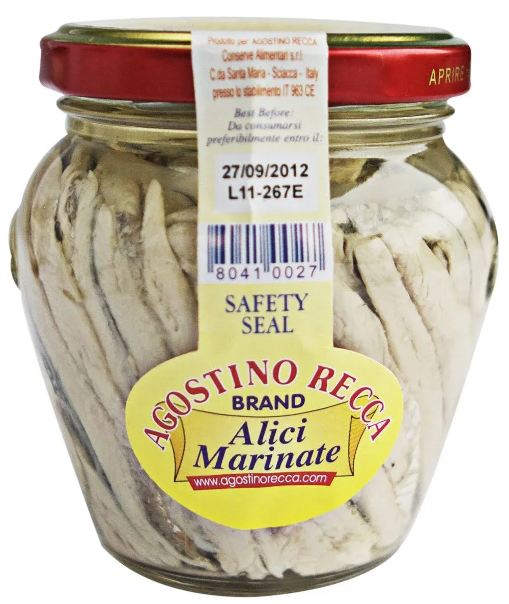 Agostino Recca - Italian White Anchovies 7 oz. Jar