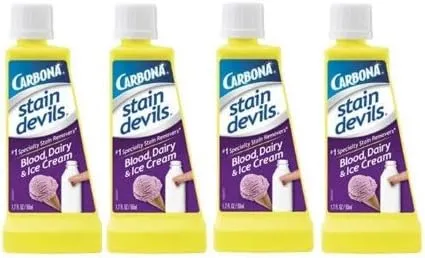 Carbona Stain Devil #4 - 4 Pack for Blood and Dairy 