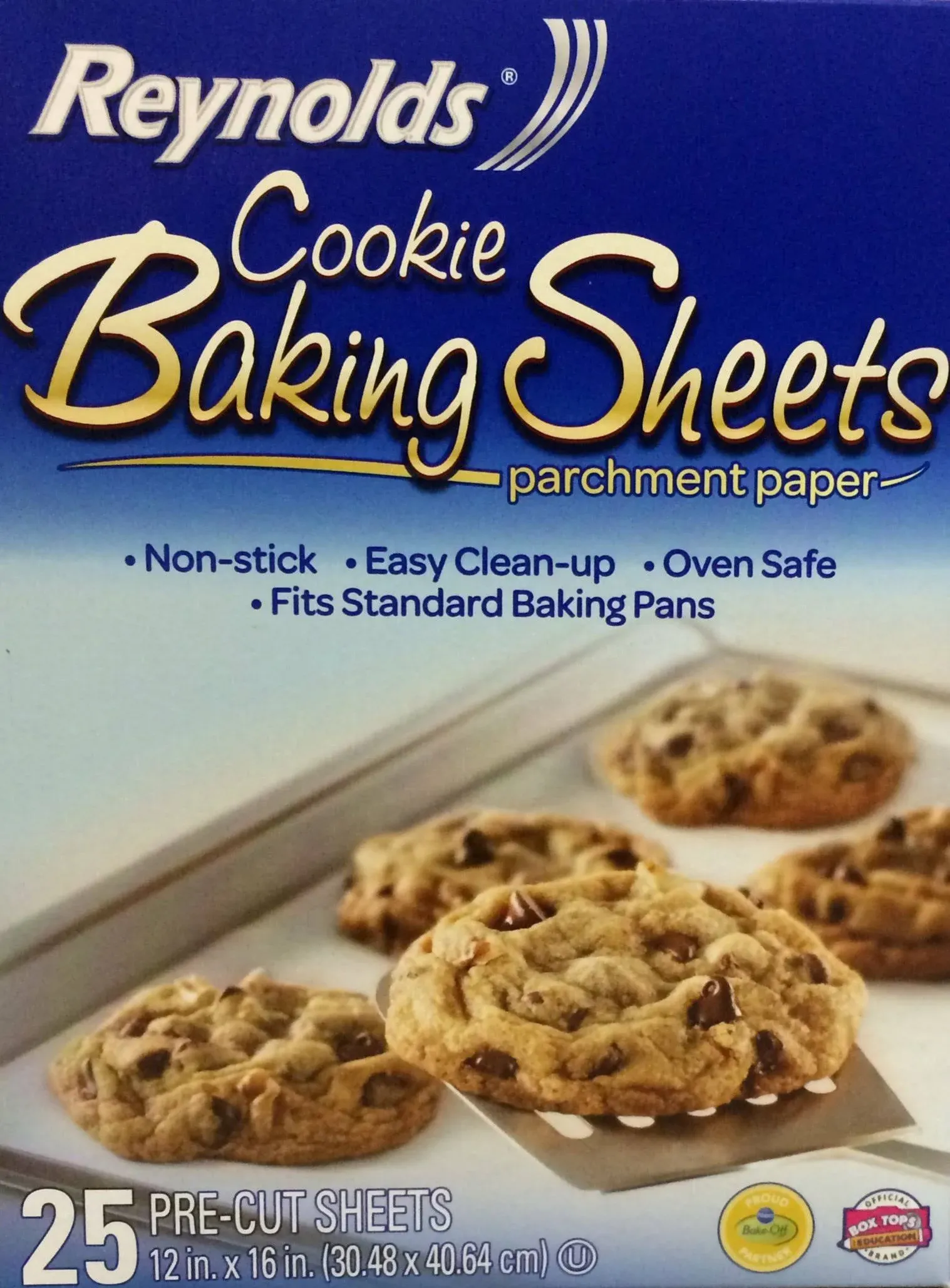 Reynolds Kitchens Cookie Baking Sheets, Pre-Cut Parchment Paper - 25 sheets