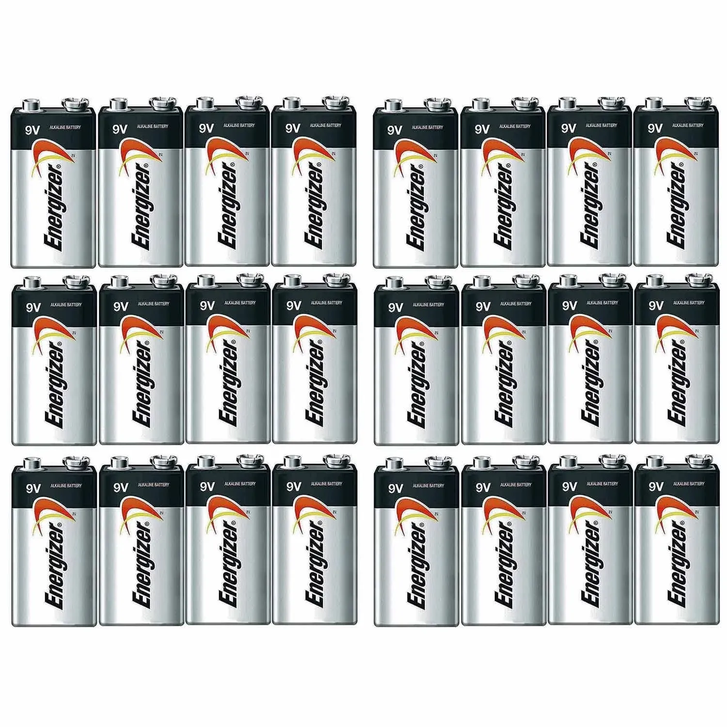 Energizer Max Alkaline 9 Volt, 24 Pack