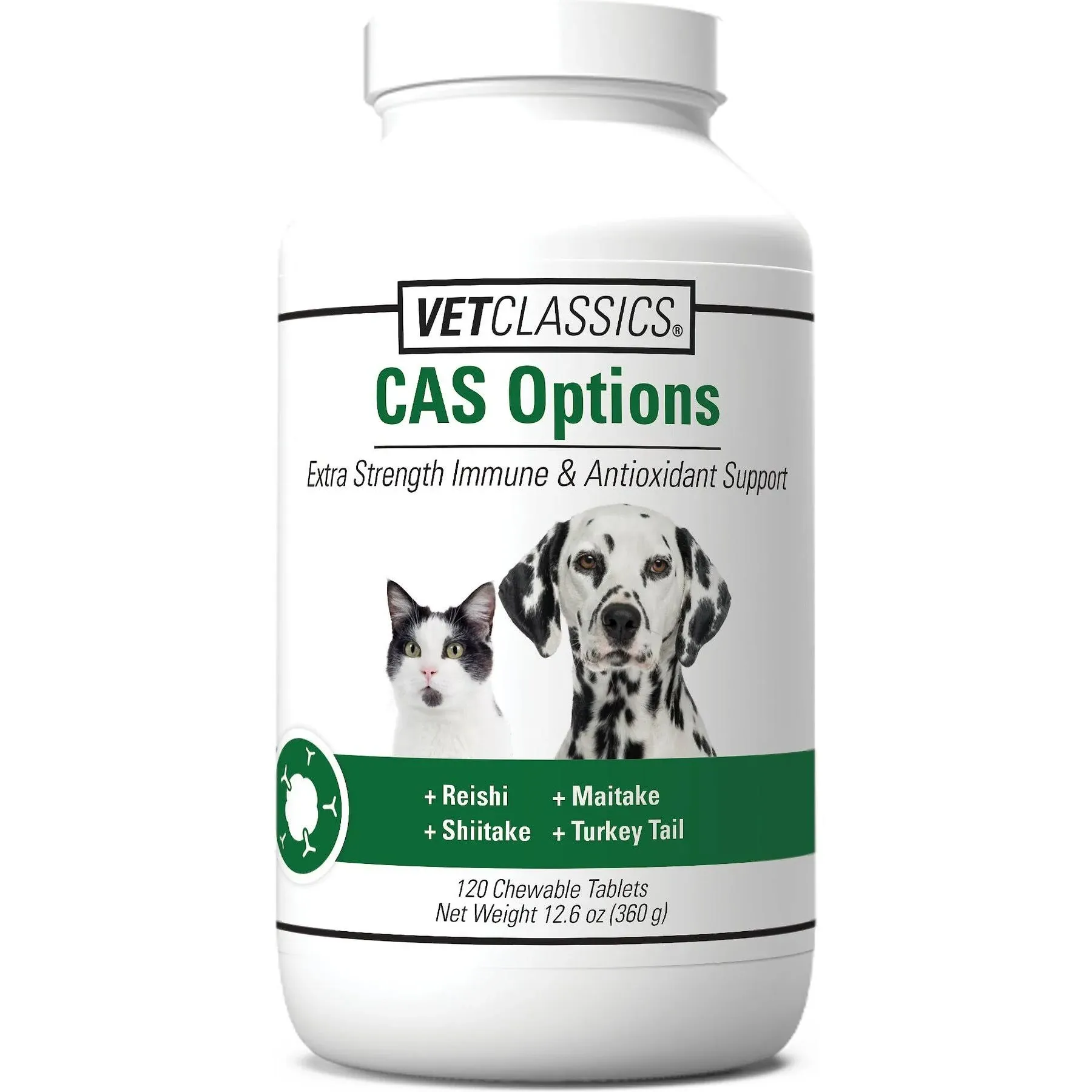 CAS options 120 Chewable Tablets