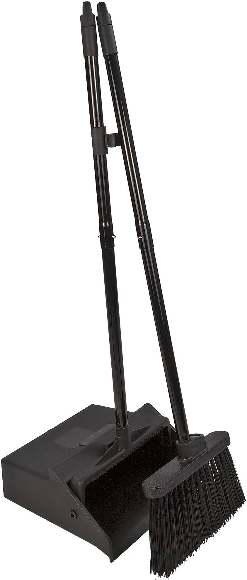 Carlisle 36141503 Duo-Pan Dustpan &amp; Lobby Broom Combo, 3 Foot Overall Height,