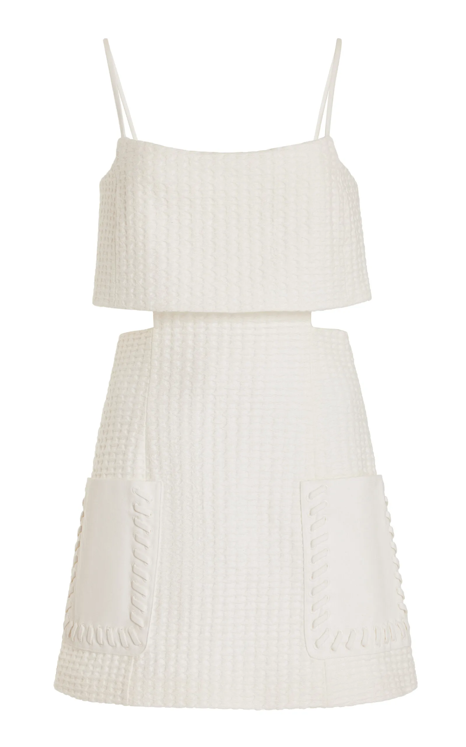 Linzy Textured Cotton Mini Dress