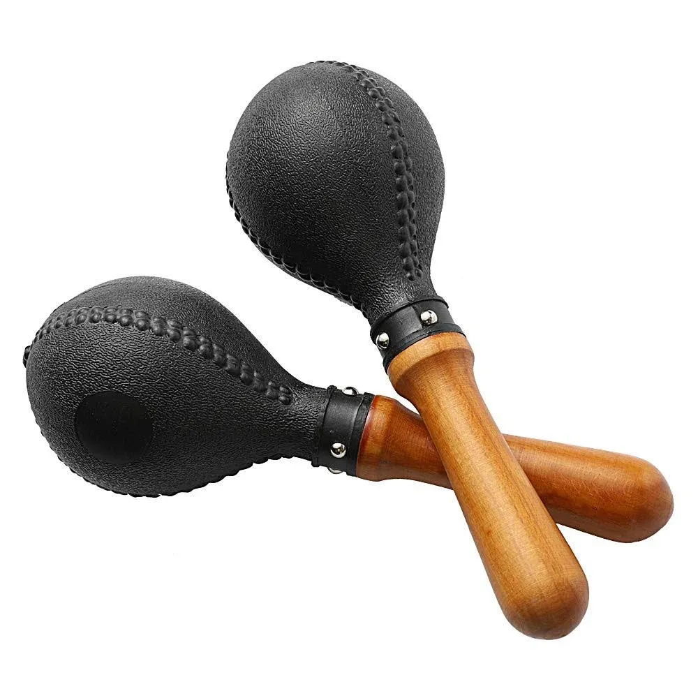 Musfunny Percussion Maracas Pair of Shakers Rattles Sand Hammer Percussion ...