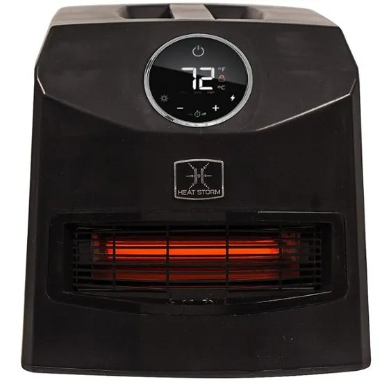 Heat Storm HS-1500-IMO Portable Infrared Heater, 10 lbs, Mojave Black