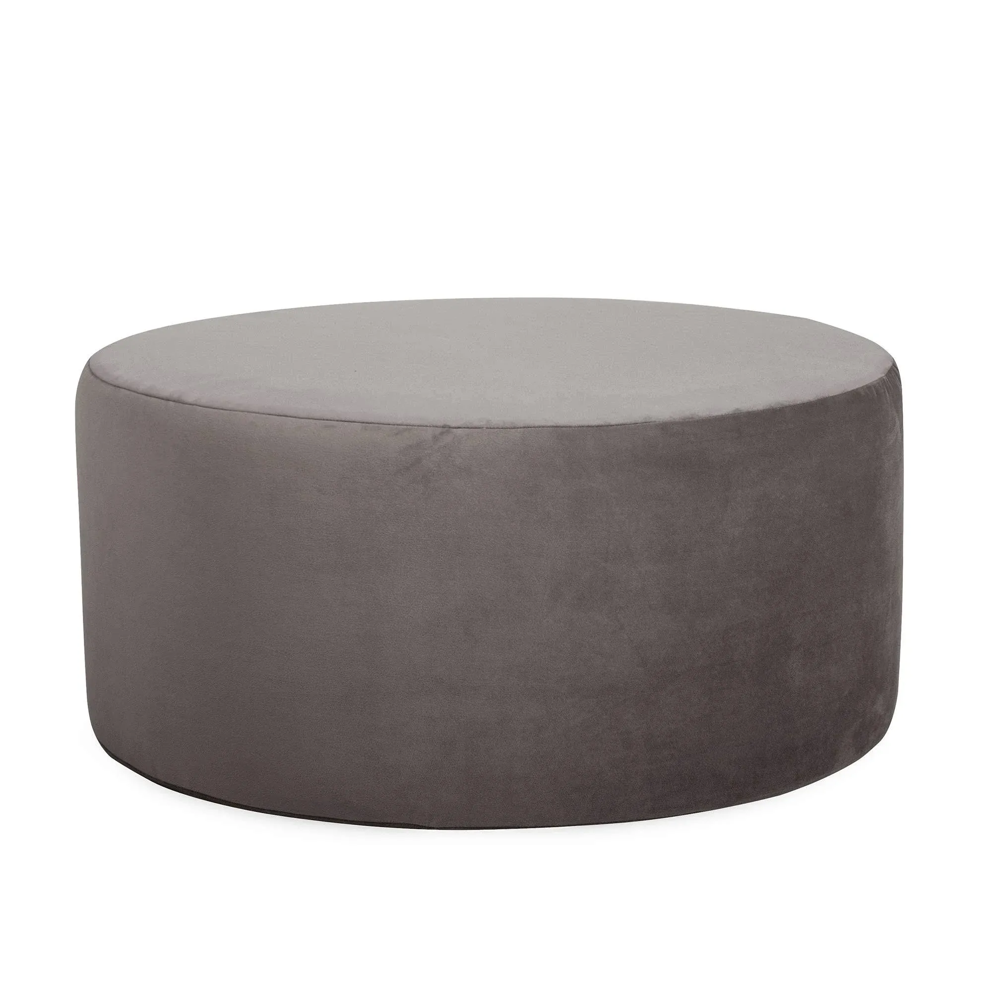 Universal Bella Pewter Round Ottoman Replacement Slipcover, Ottoman Not Included