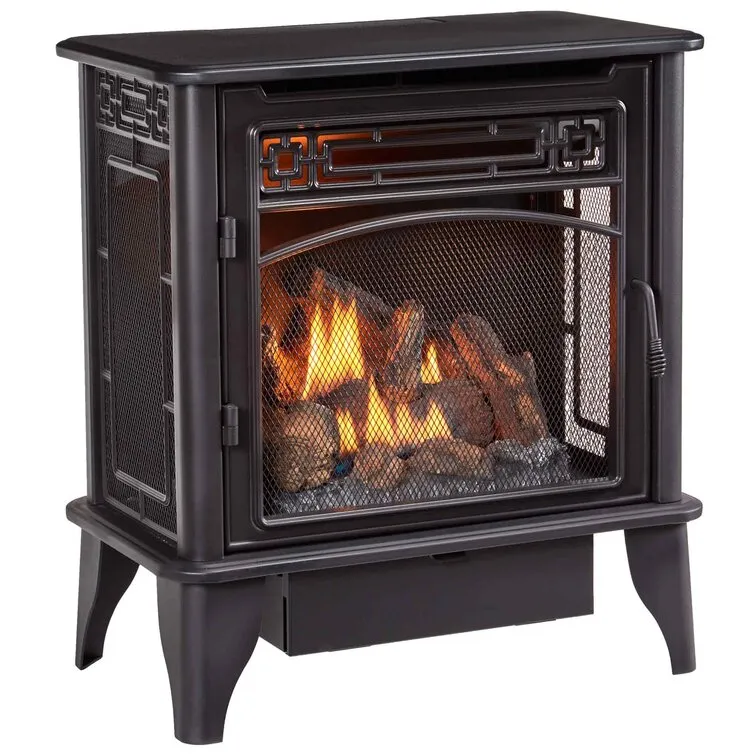 ProCom Dual Fuel Ventless Gas Stove 3-Sided - 23,000 BTU, T-Stat Control - Model# A-PCNSD25TA