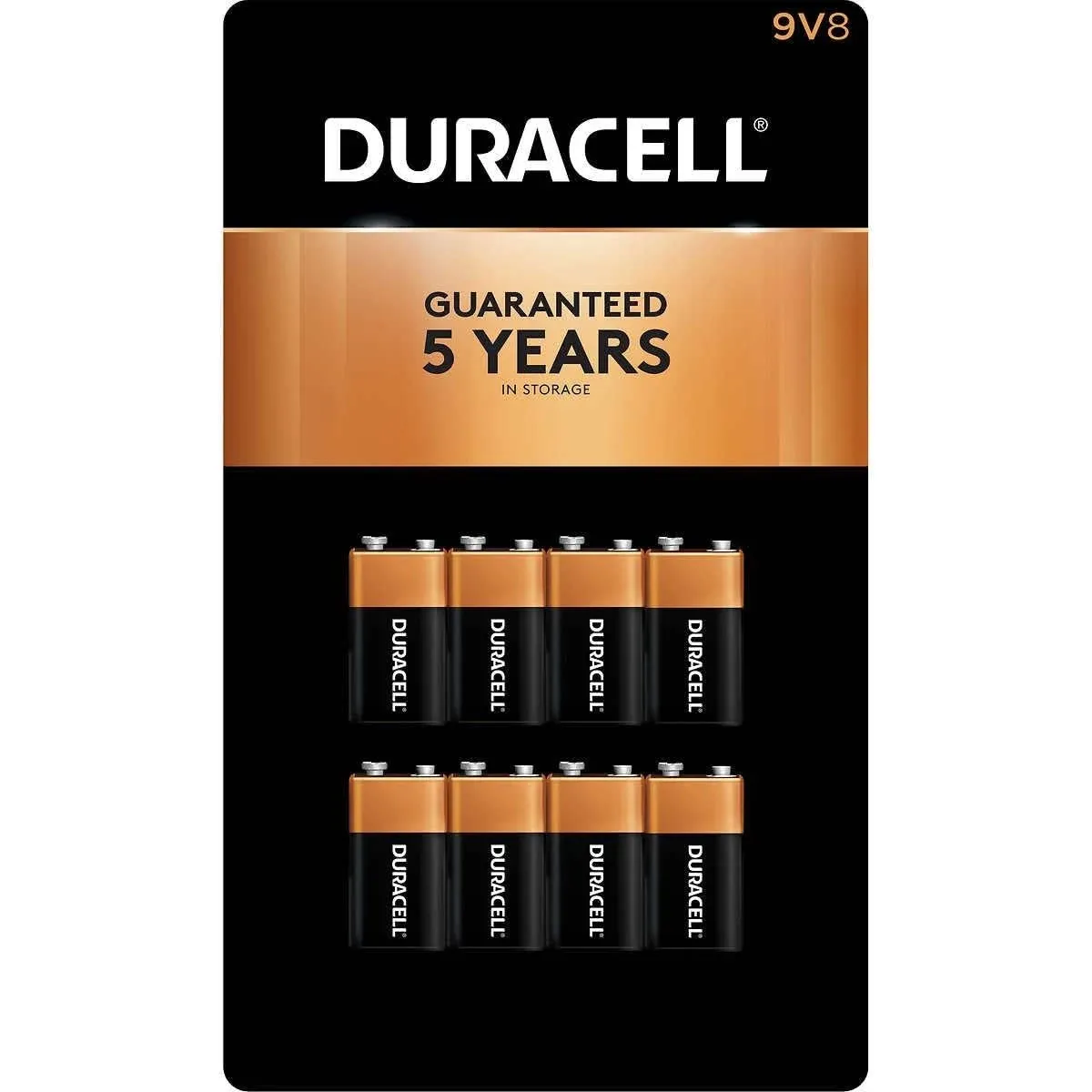 Duracell 9V Alkaline Batteries 8 Count