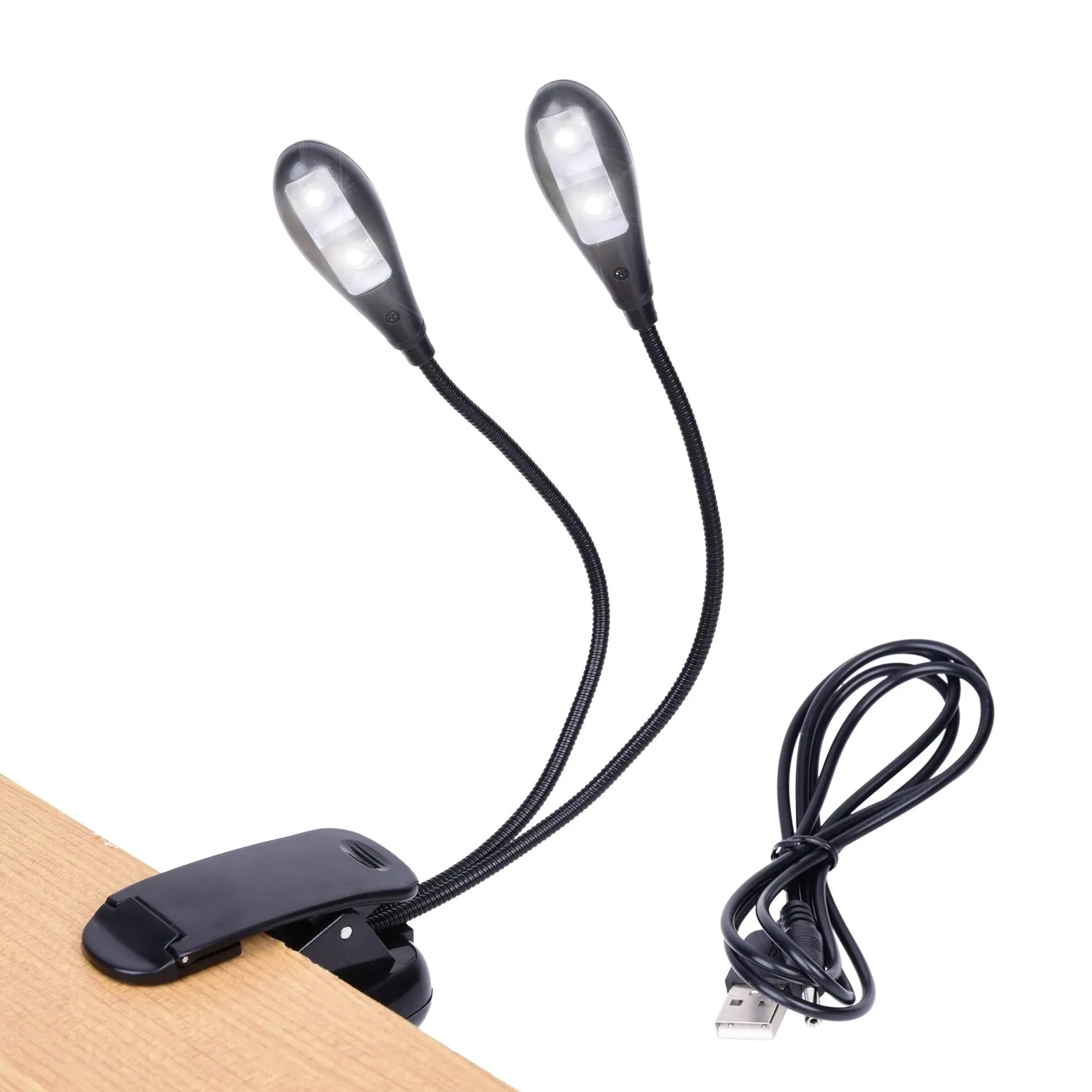 Double Head USB LED Clip Book Lamp Clip With 4 Music Stands For Tablets And Computers From Lightingshops, $3.20 | DHgate.Com