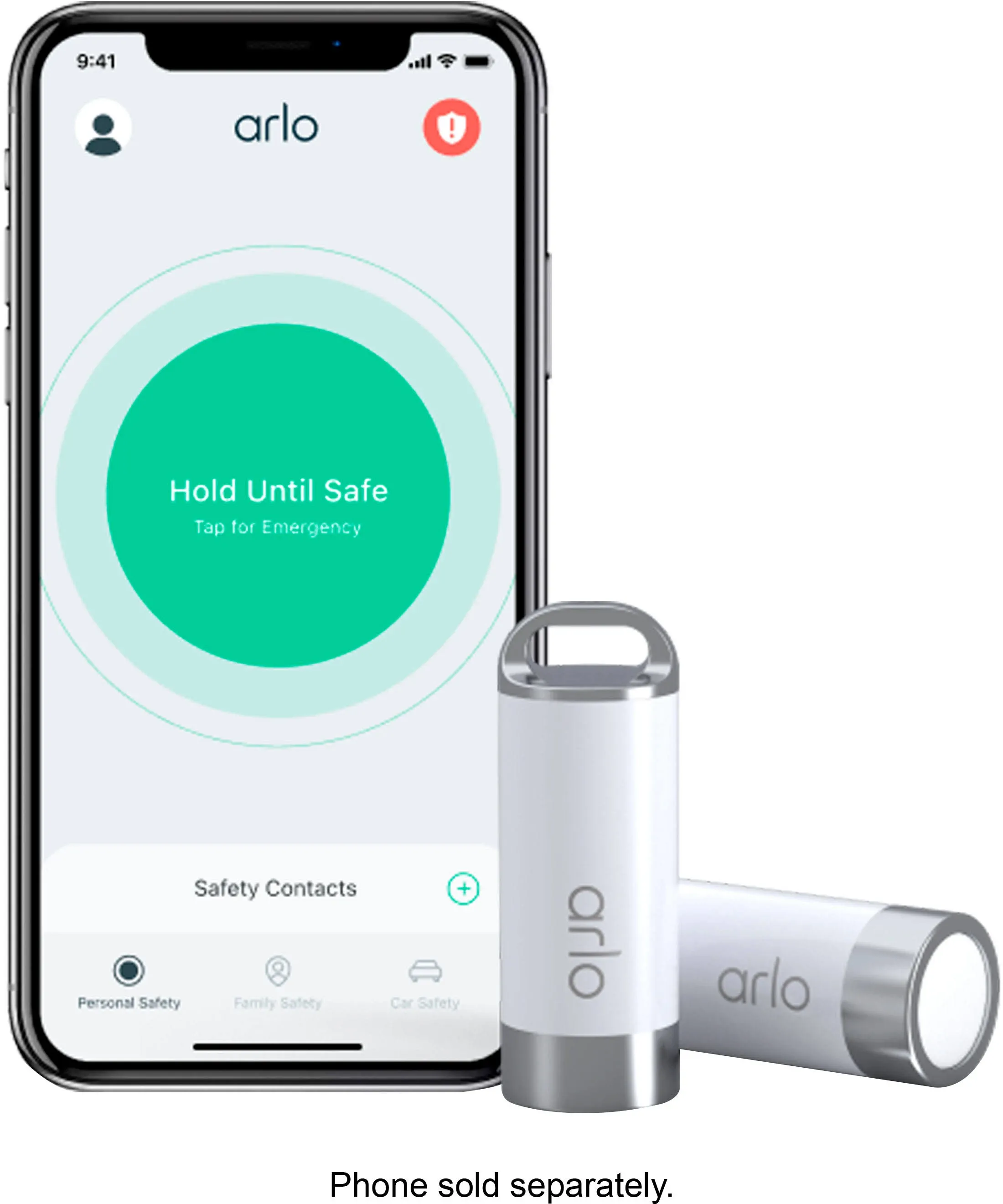 Arlo Safe Family Bundle and 2 Safe Buttons in White