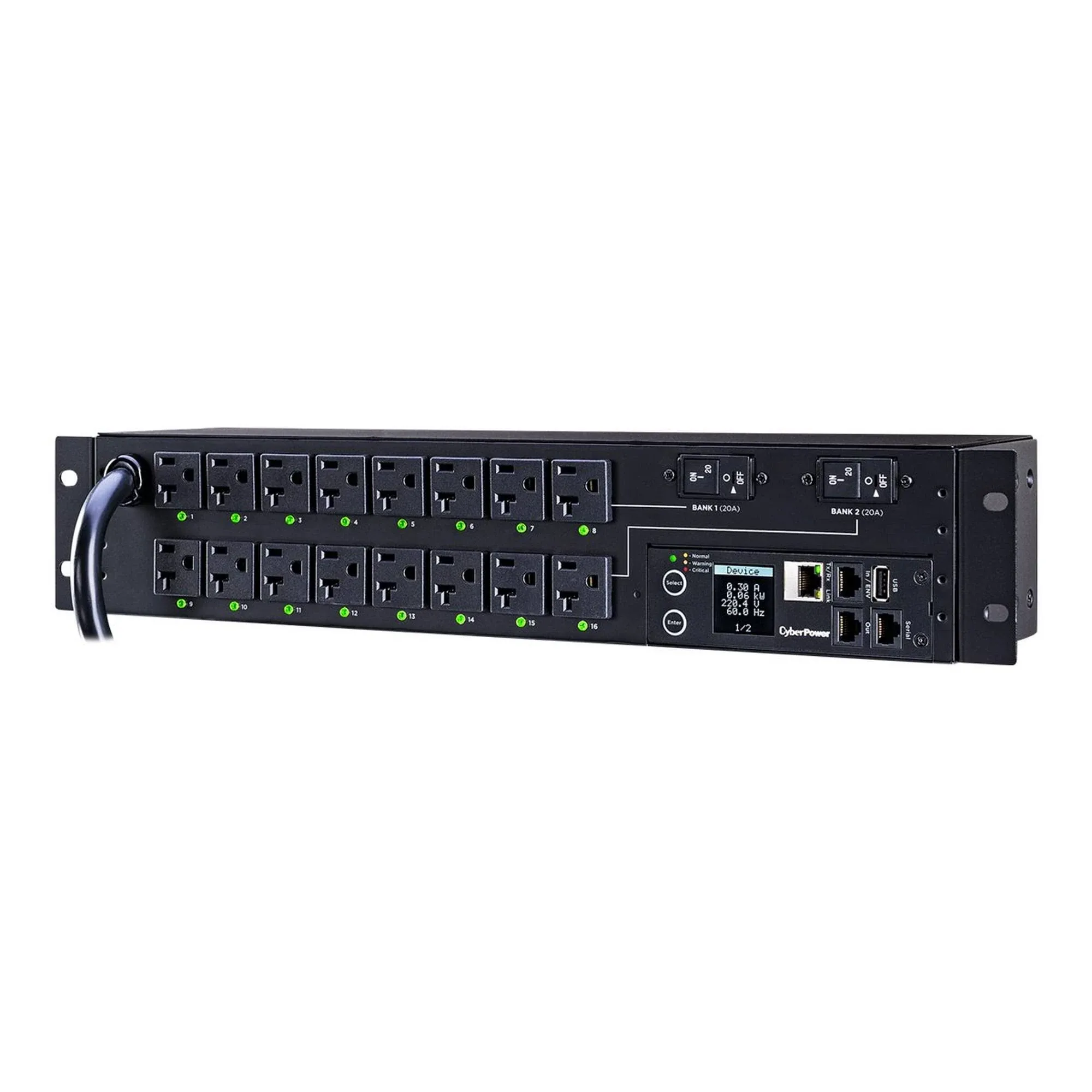 CyberPower PDU41008 Single Phase 200 - 240 VAC 30A Switched PDU