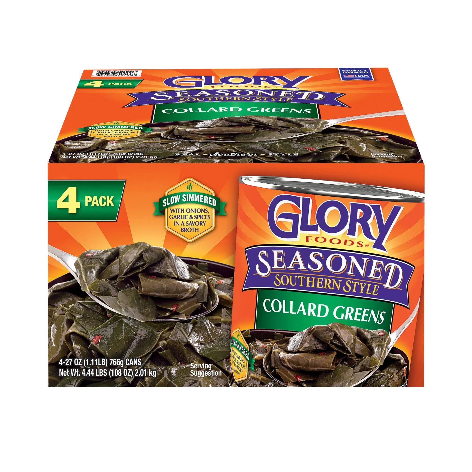 SEASONED COLLARD GREENS GLORY 4PK