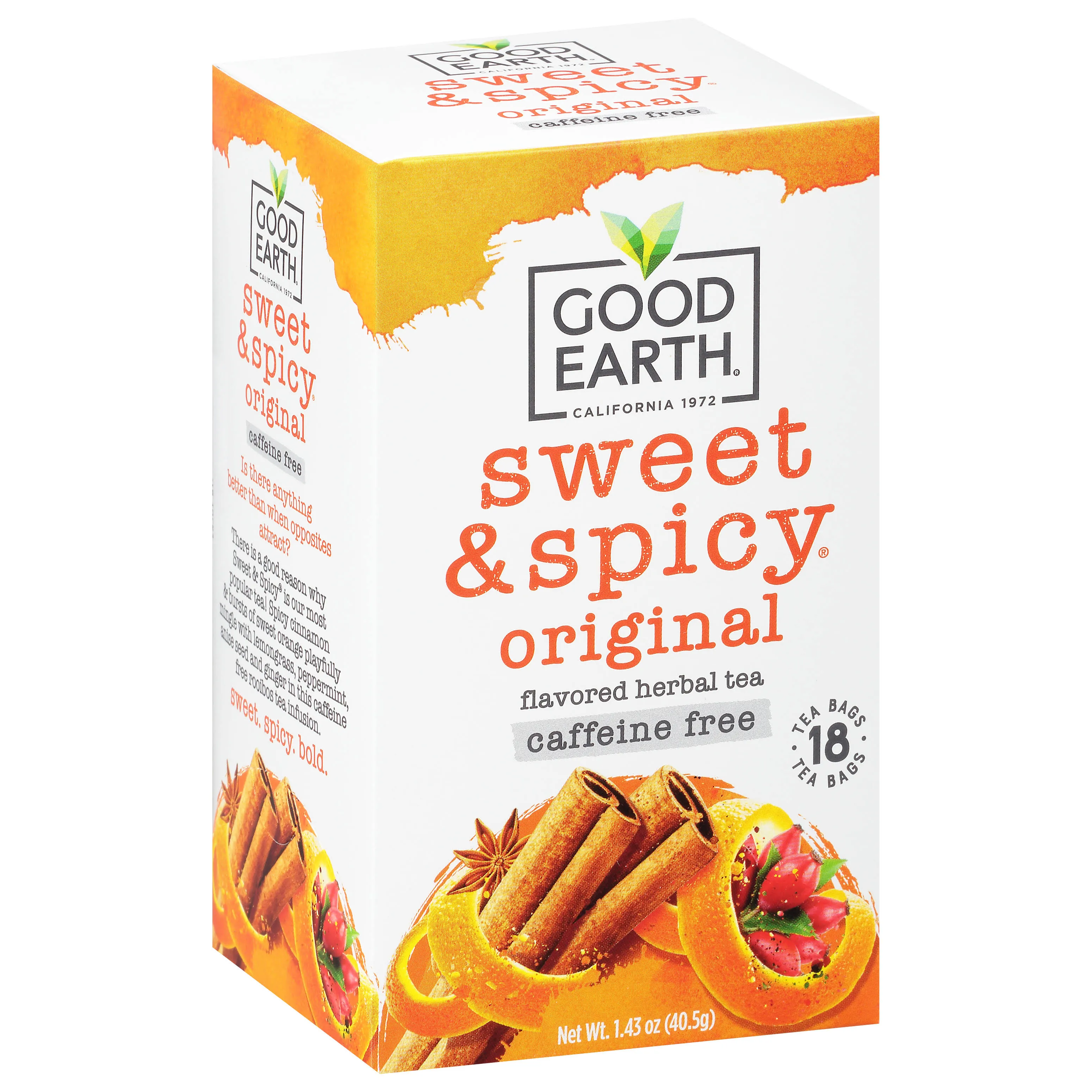 Good Earth Sweet & Spicy Original Herbal Tea (1.43 oz, 18 ct)