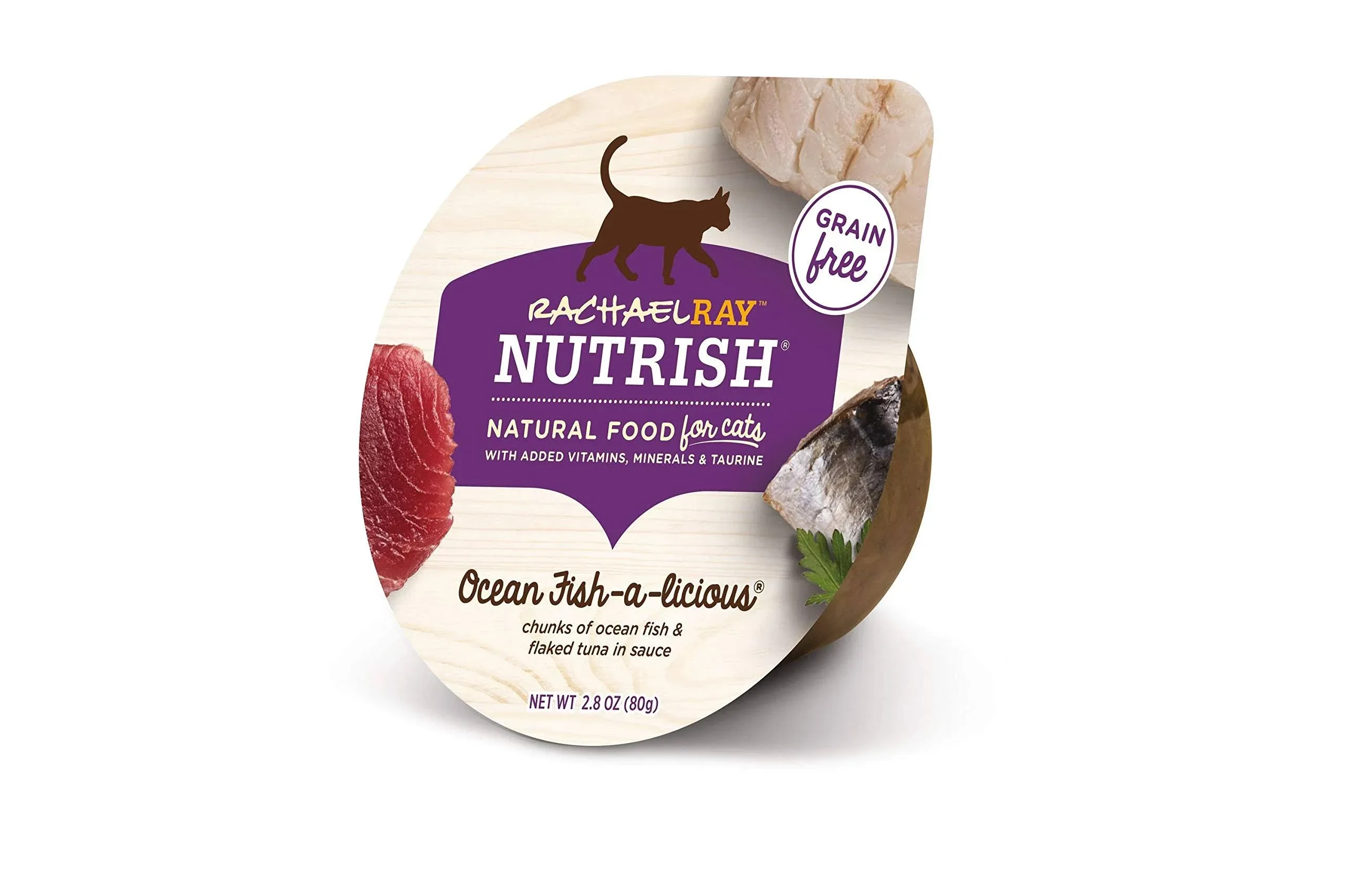 Rachael Ray Nutrish Natural Grain Free Ocean Fish-A-Licious Wet Cat Food, 2.8 oz., Case of 12