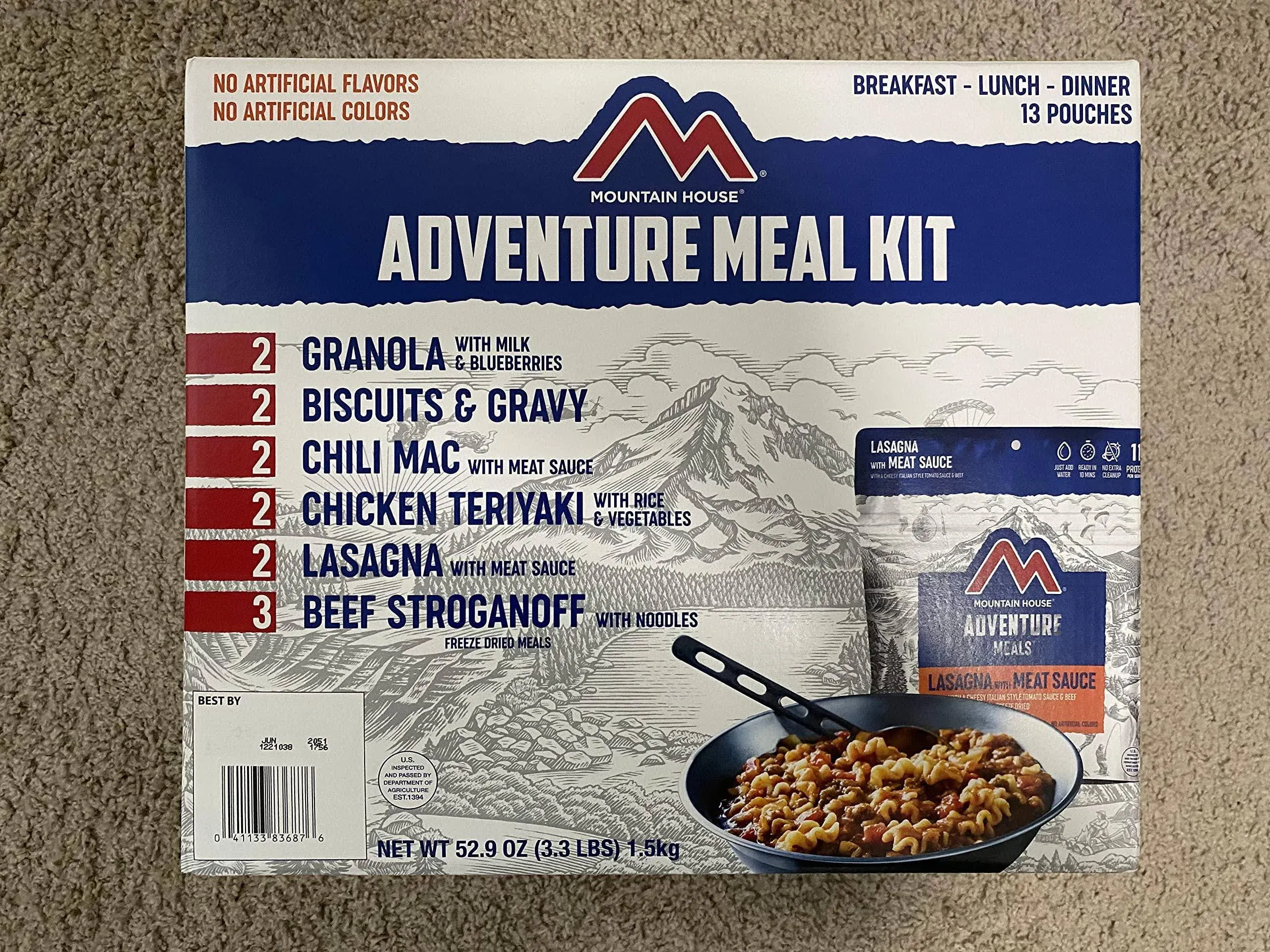 Mountain House Freeze Dried, Emergency Meals 28 Servings Box, Survival Food MREs