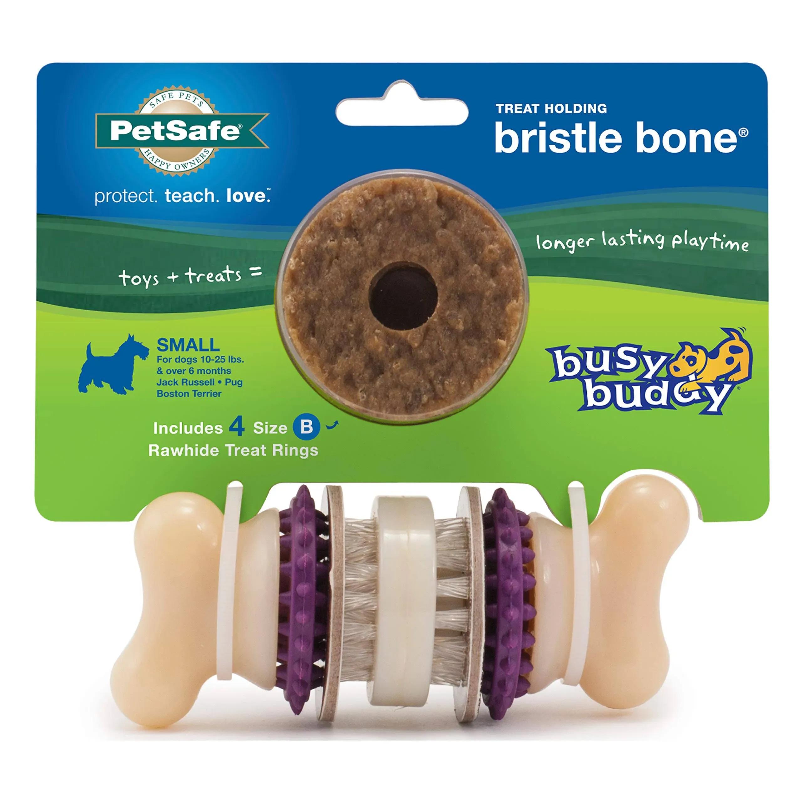 PetSafe Dog Toy Busy Buddy Bristle Bone Small