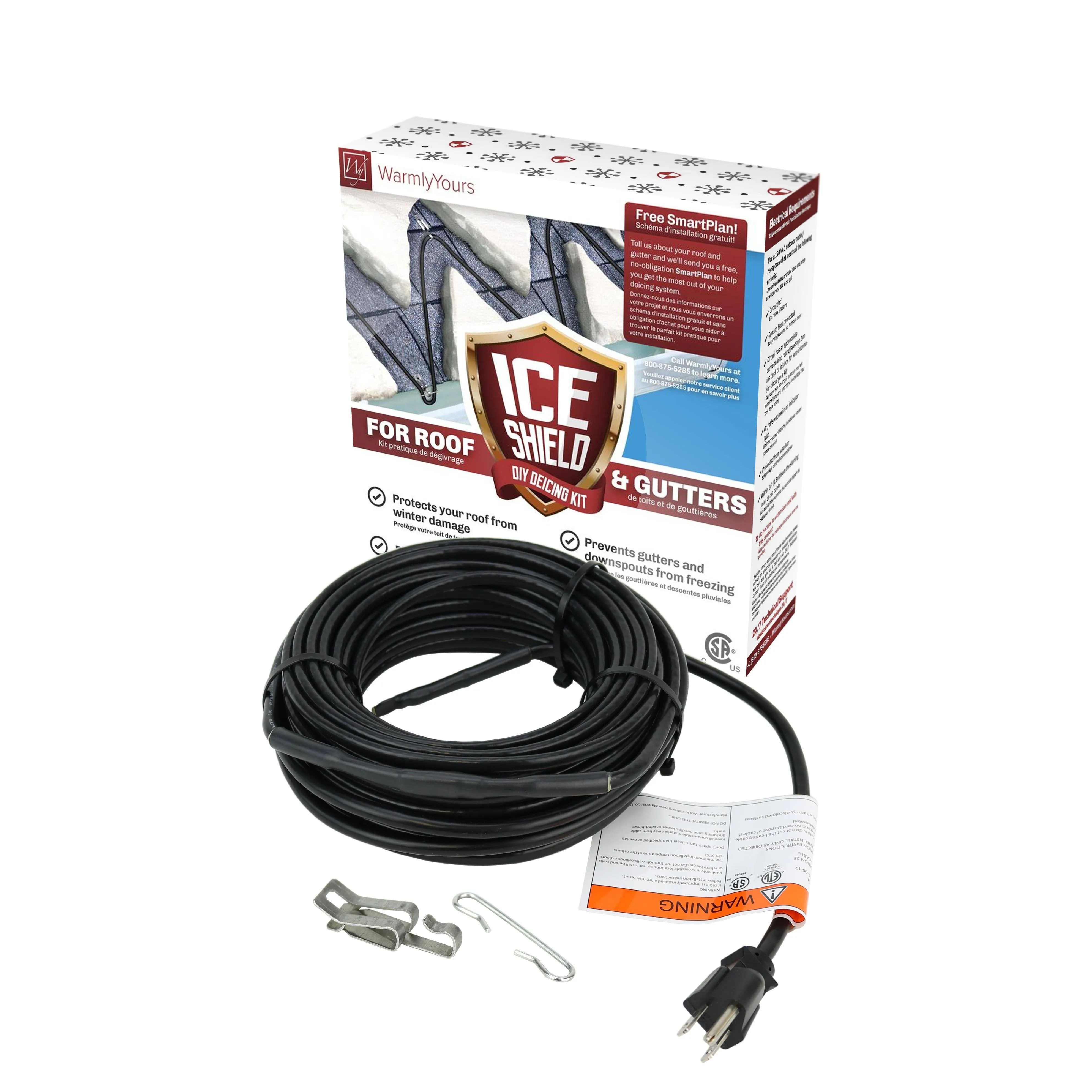 Roof &amp; Gutter De-icing 60-ft. Cable Kit (5-W per ft.)