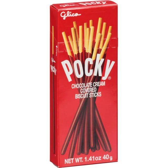 Glico Pocky Chocolate Cream Covered Biscuit Sticks, 1.41-Ounce (Pack of 20)